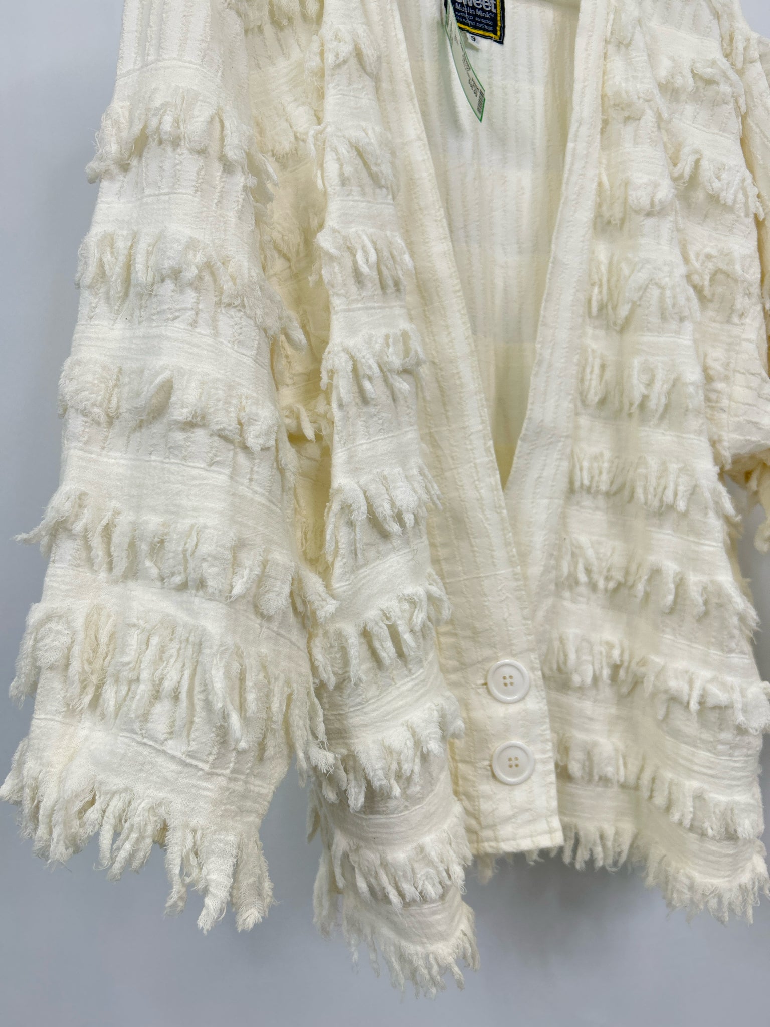 PAULA SWEET Size S White Women Cardigan
