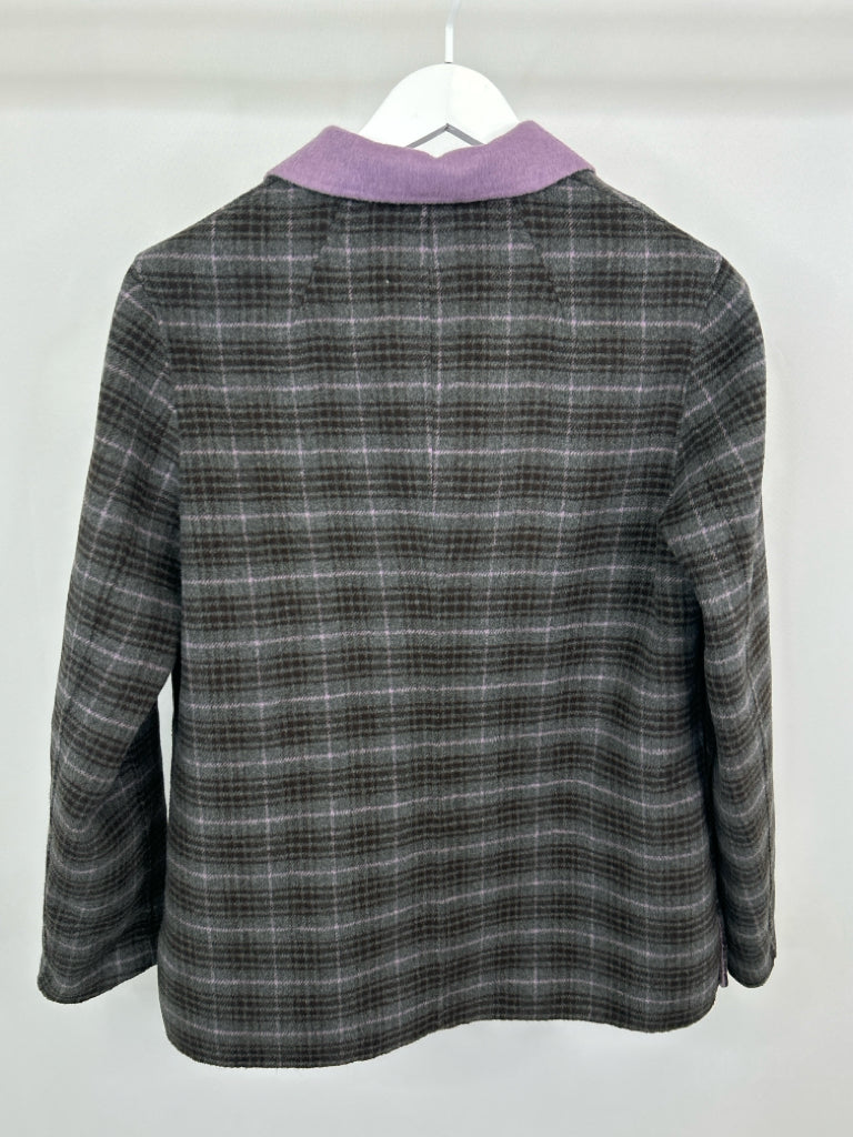 PENDLETON Women Size LP Grey and Lilac Wool Blend Jacket