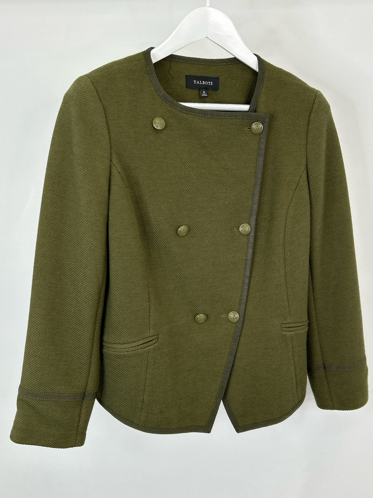 TALBOTS NWT Size 10 Green Women Jacket