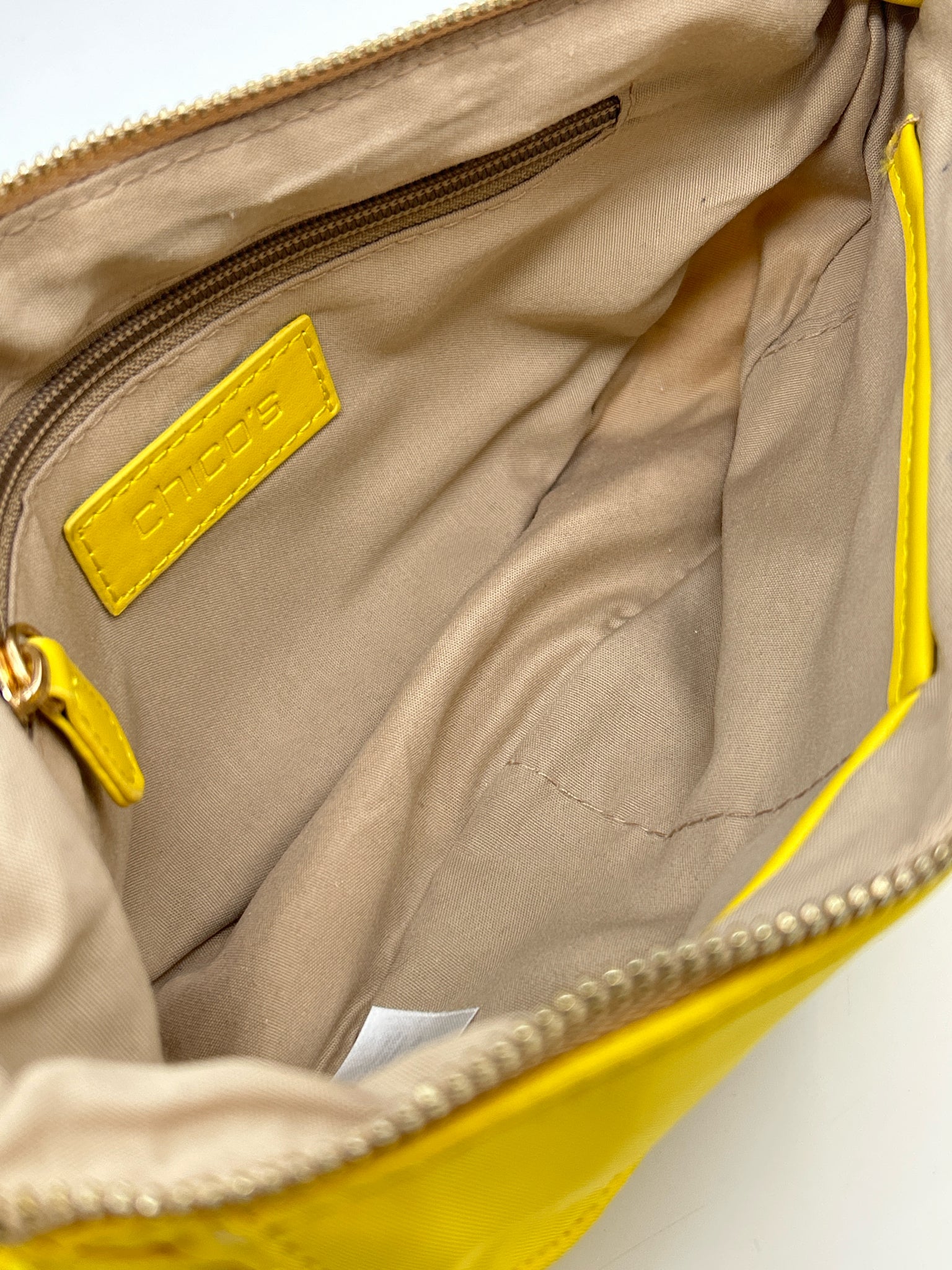 CHICO'S Yellow Women Purse