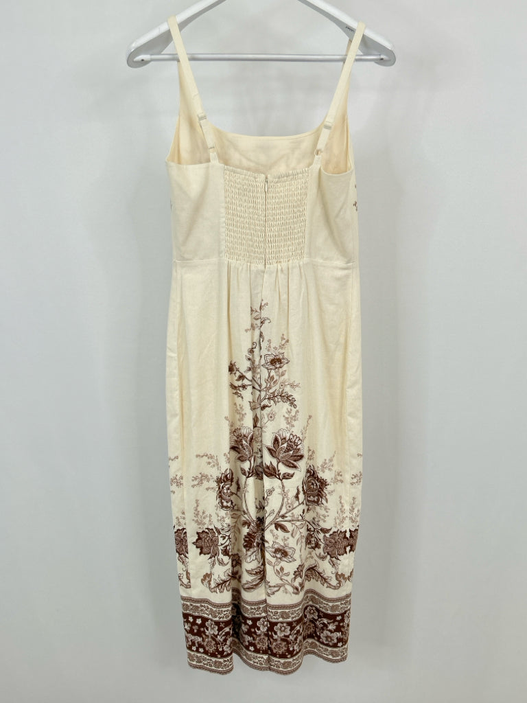 CHRISTIAN LACROIX NWT Size S Cream Print Women's Dress