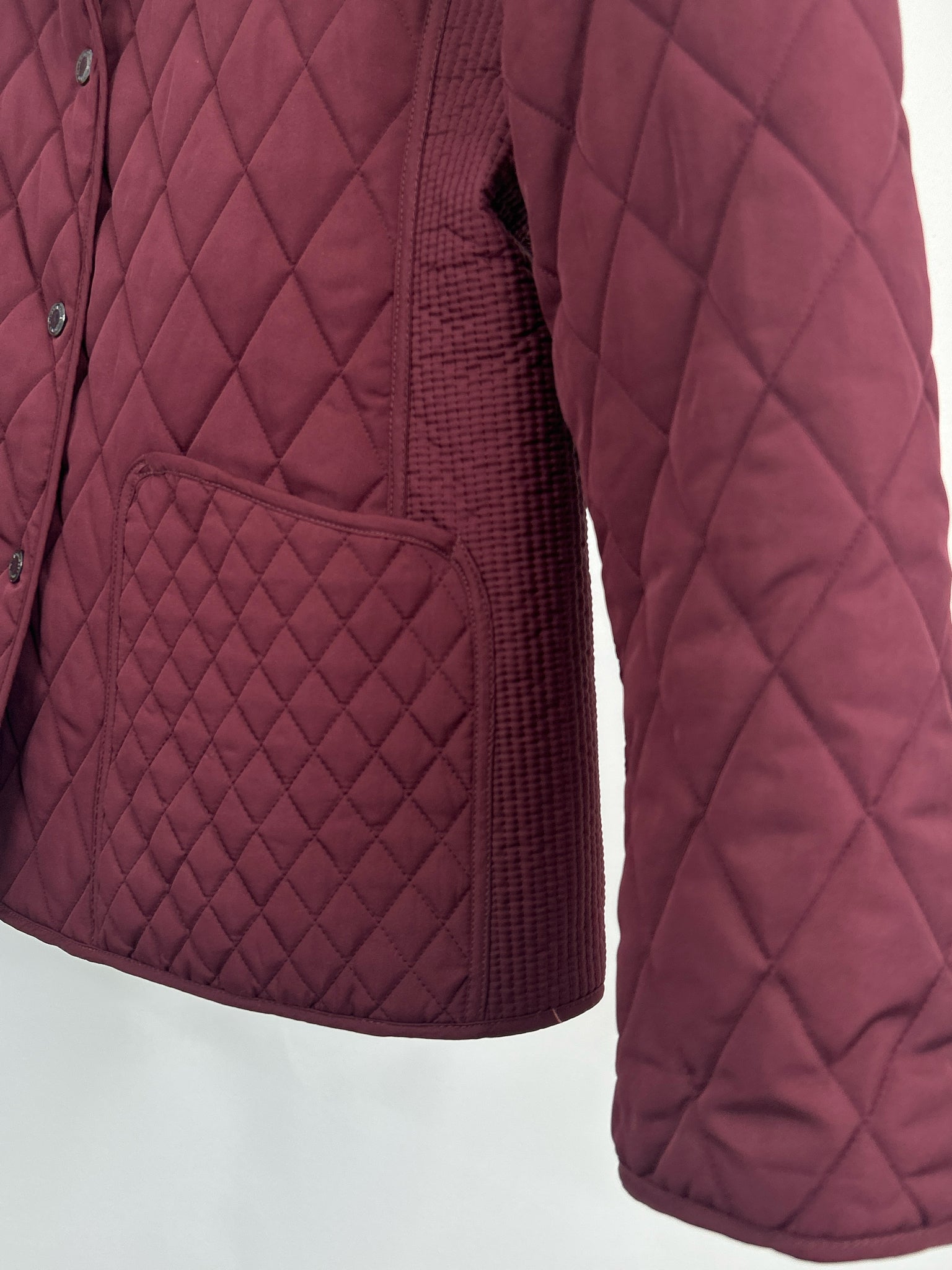 HILARY RADLEY Size L Burgundy Women Jacket