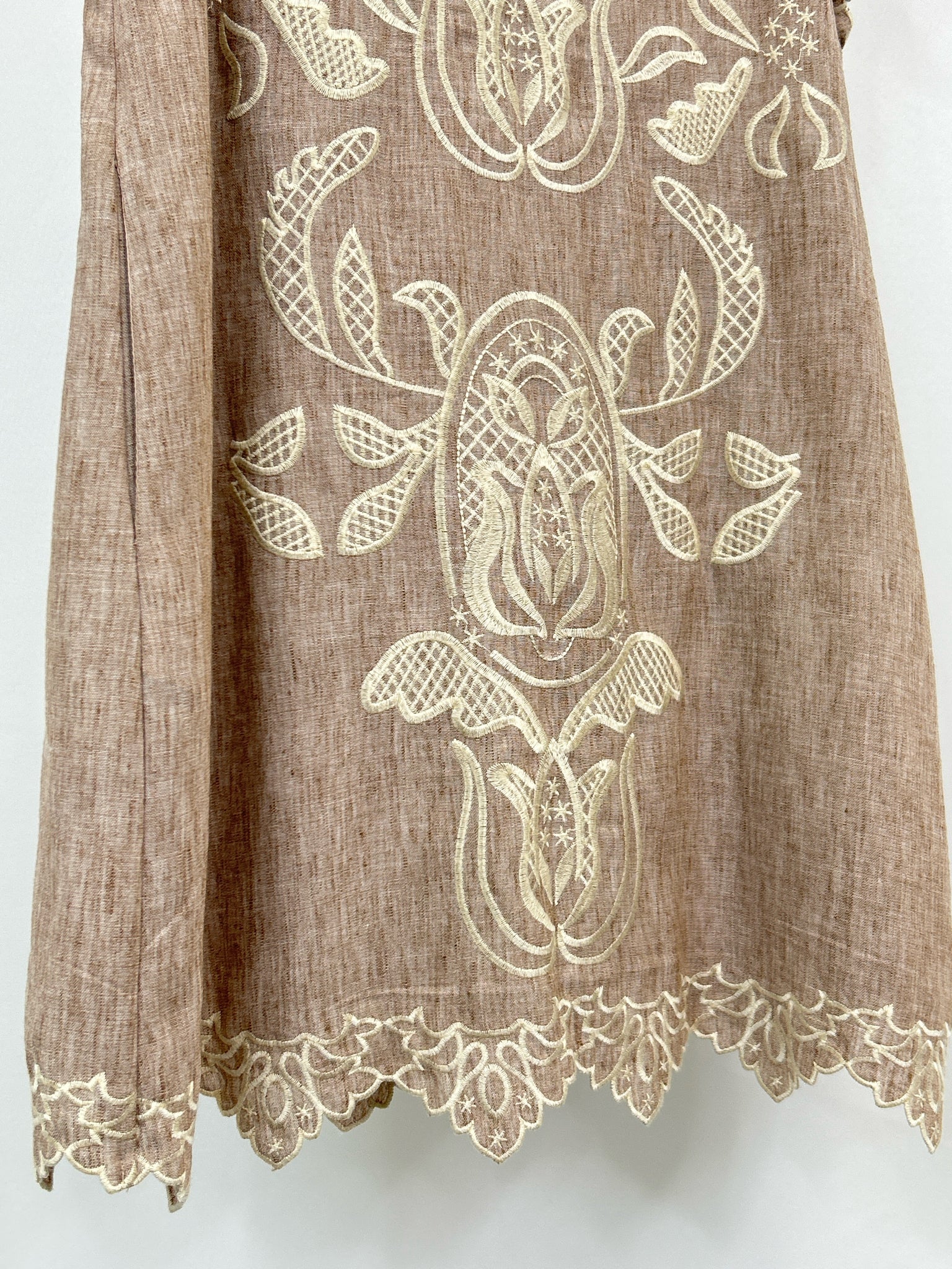 THML Size M Light Brown Women Dress