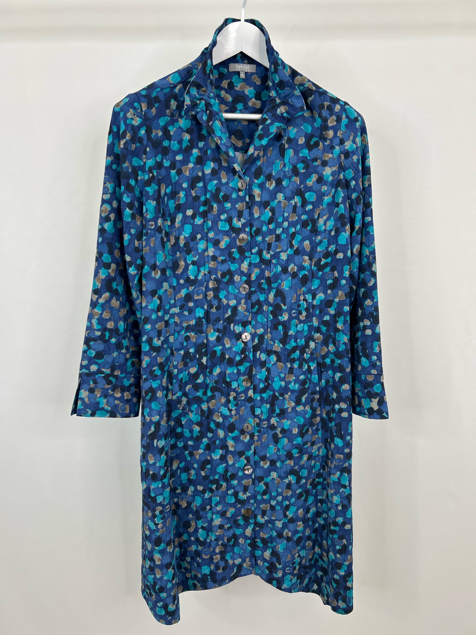 HABITAT Size S Blue Print Women Dress