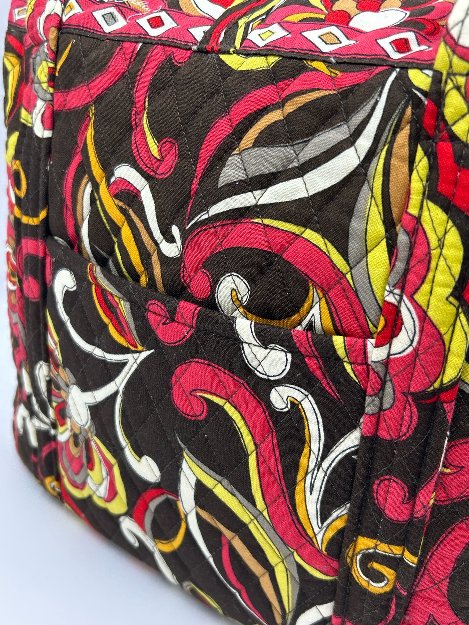 VERA BRADLEY BROWN AND PINK Women Tote