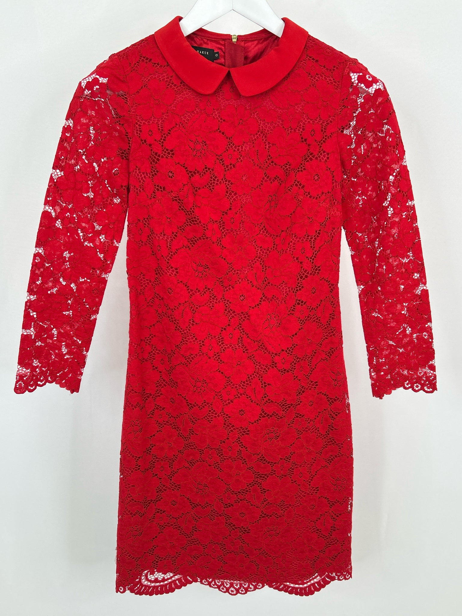 TED BAKER Size 2 Red Women Dress