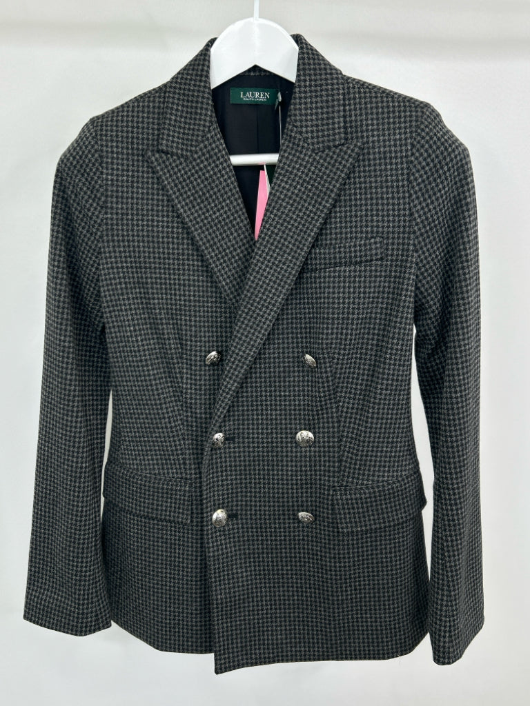 Lauren Ralph Lauren Women Size 4 Black & Grey Blazer