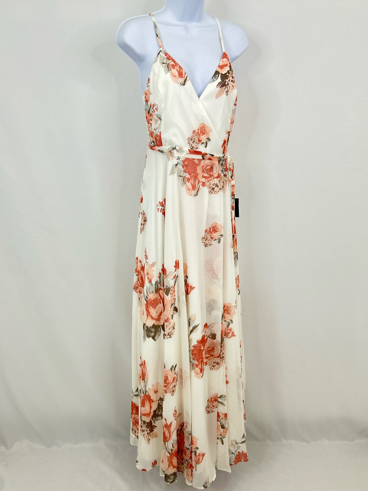 Lulus Size M White Floral Women Dress