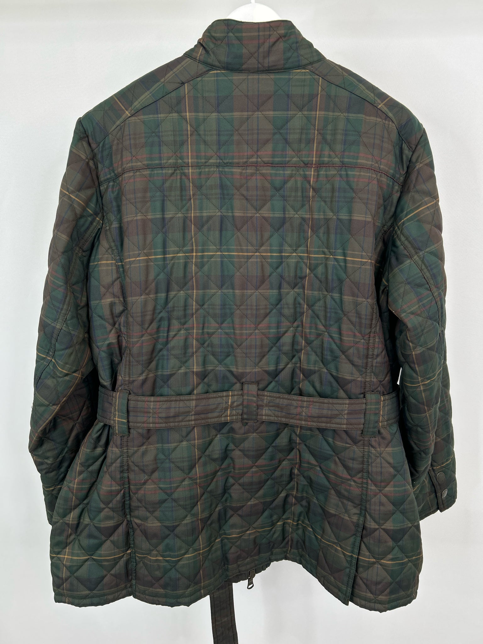 LAUREN JEANS CO Size 2X Green Plaid Women Coat