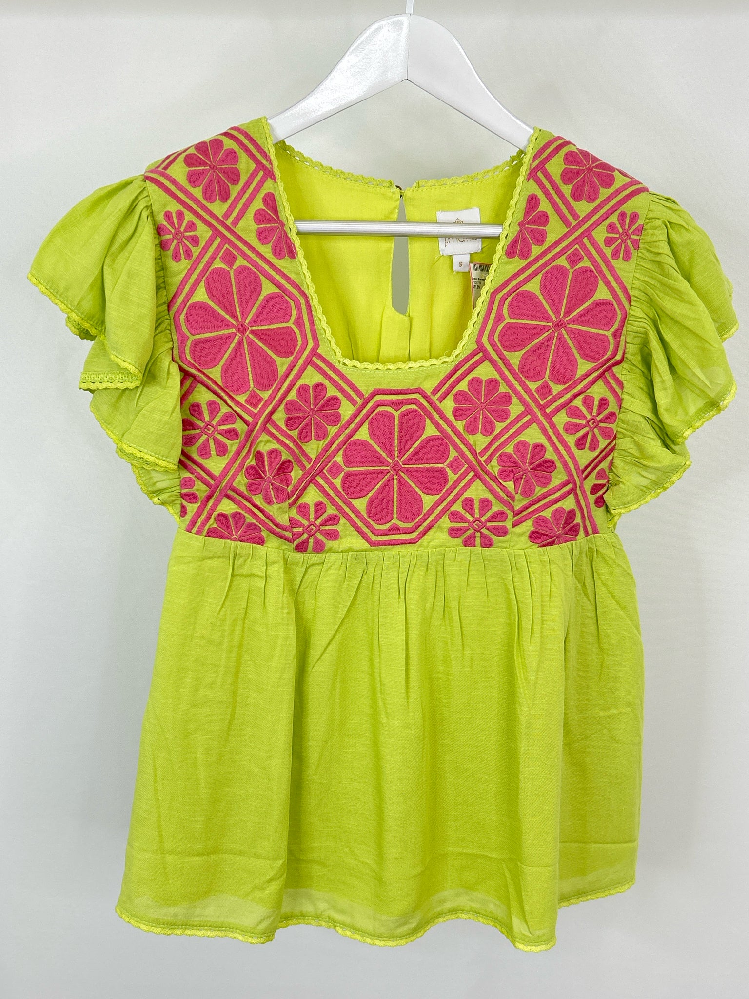 J. MARIE Size S Lime Green Women Top NWT