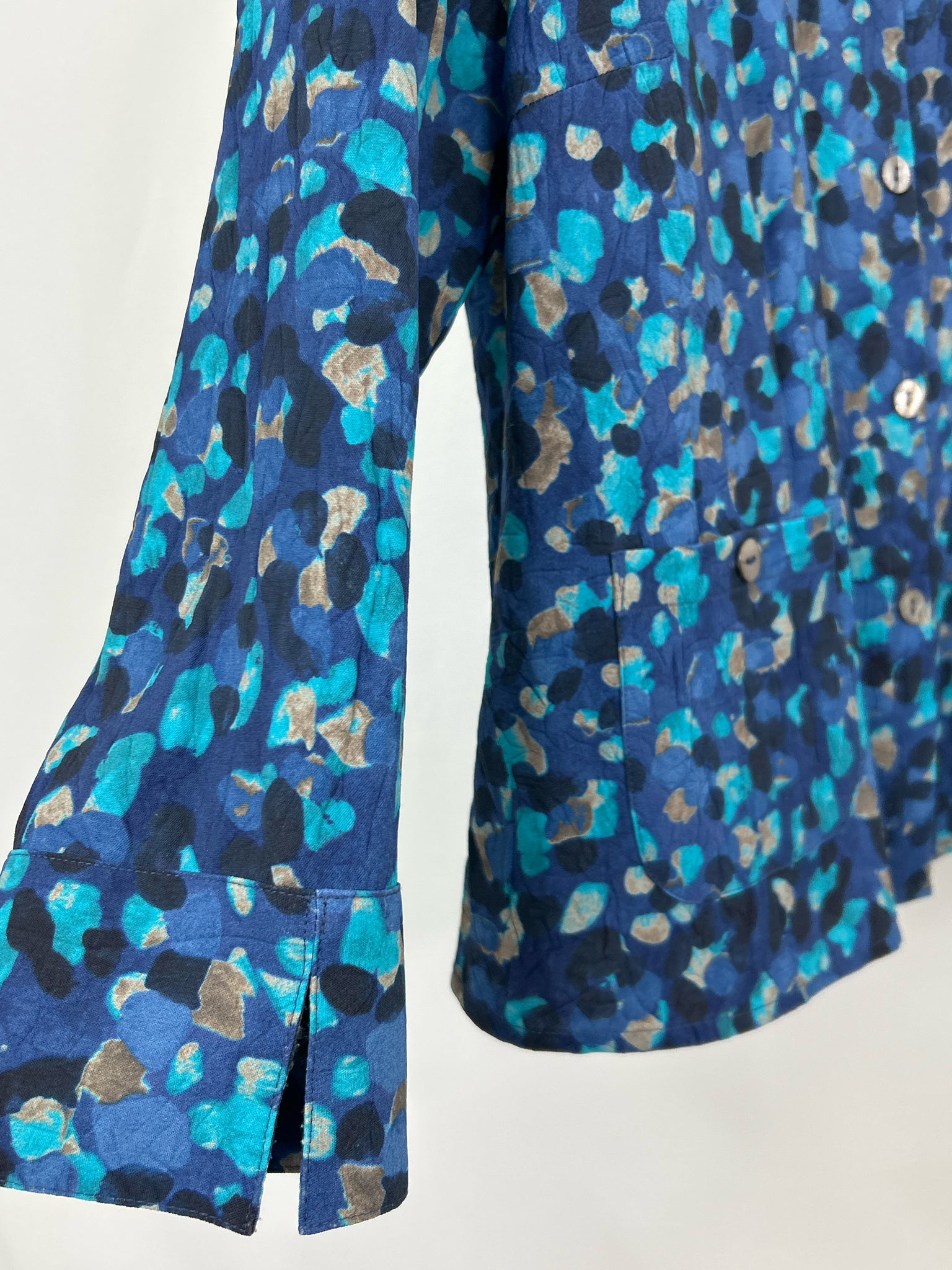 HABITAT Size S Blue Print Women Shirt