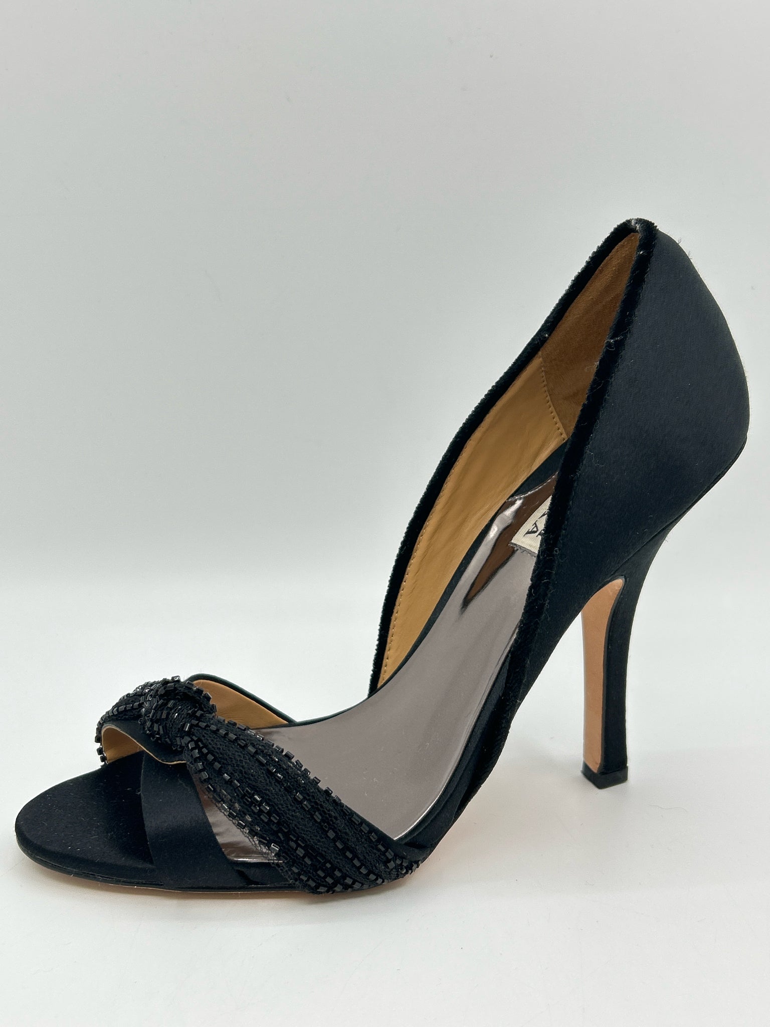 BADGLEY MISCHKA Size 8.5M Black Women Sandal
