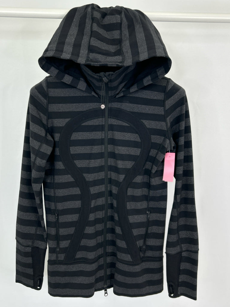 LULULEMON Women Size 8 Black & Grey Jacket