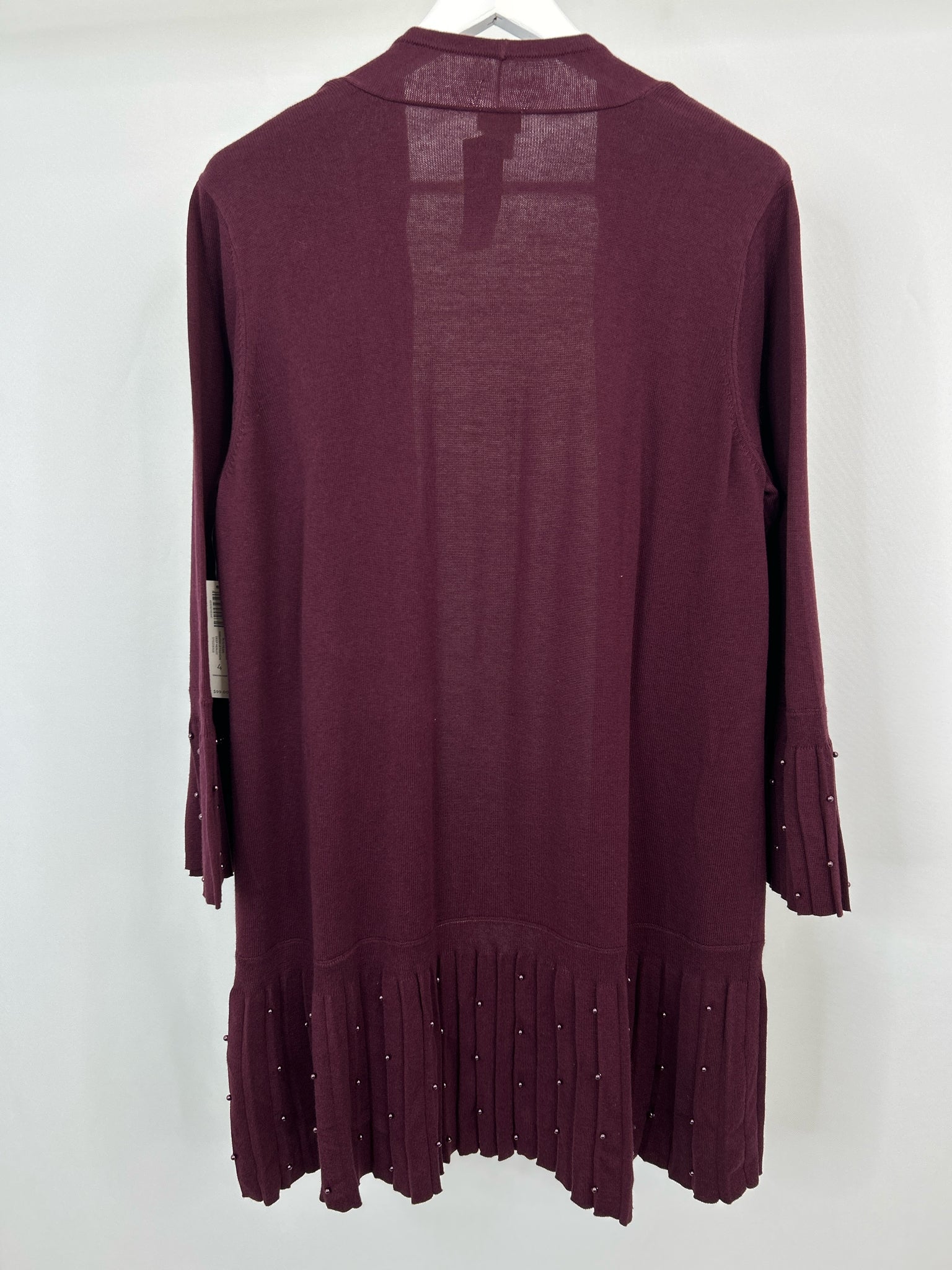 CHICO'S Size XXL Merlot Women Cardigan