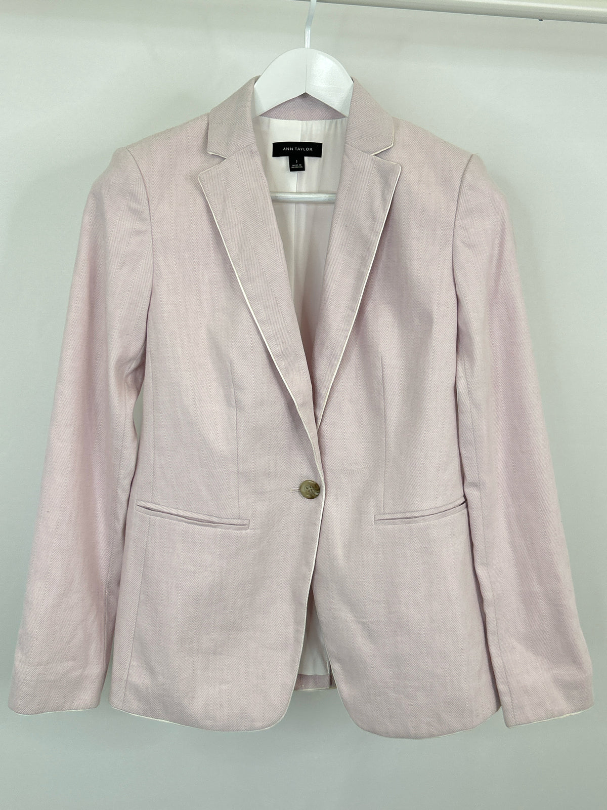 ANN TAYLOR Size 2 Pale Lilac Women Blazer