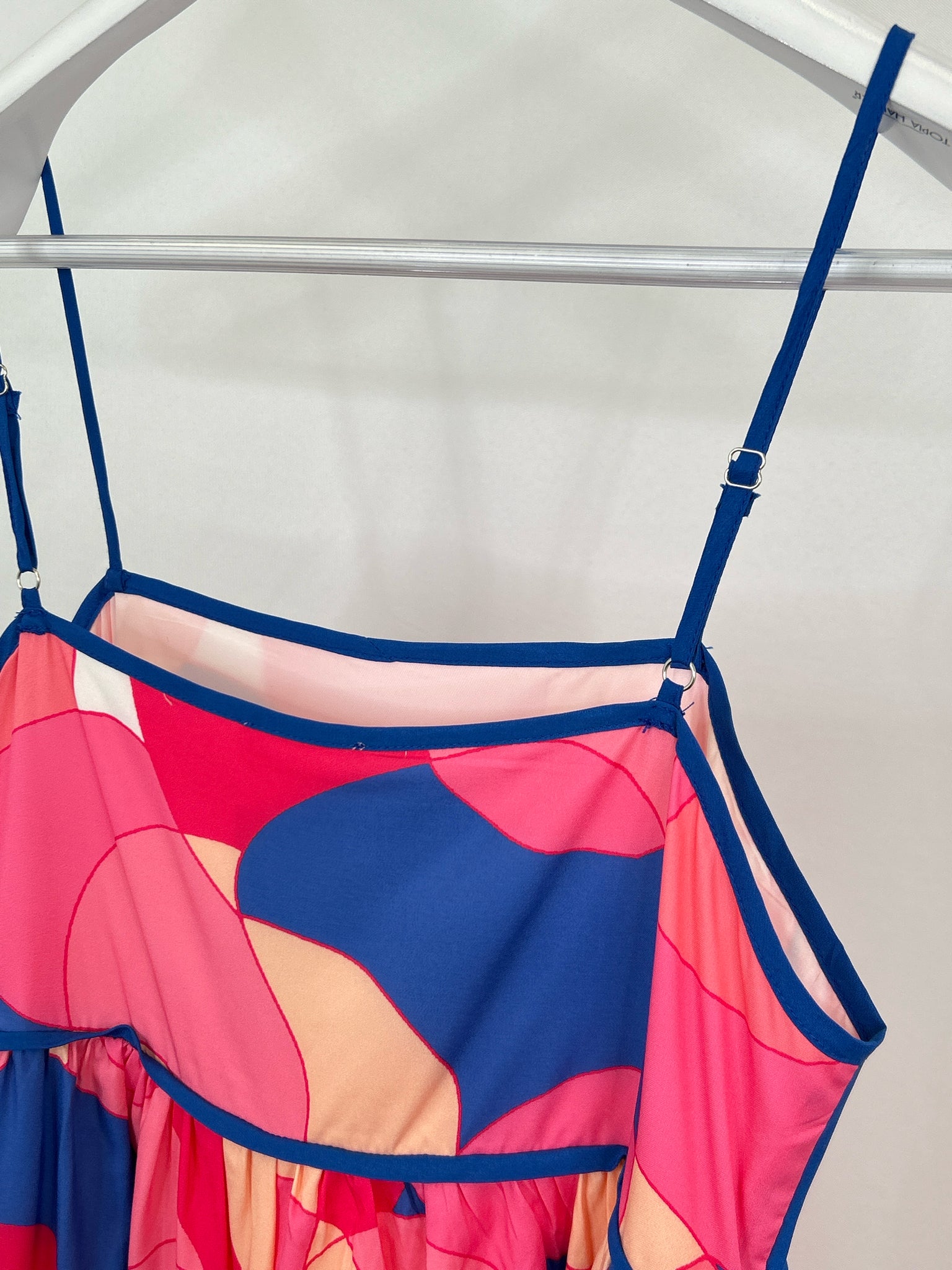 TCEC Size M Pink and Blue Women Dress