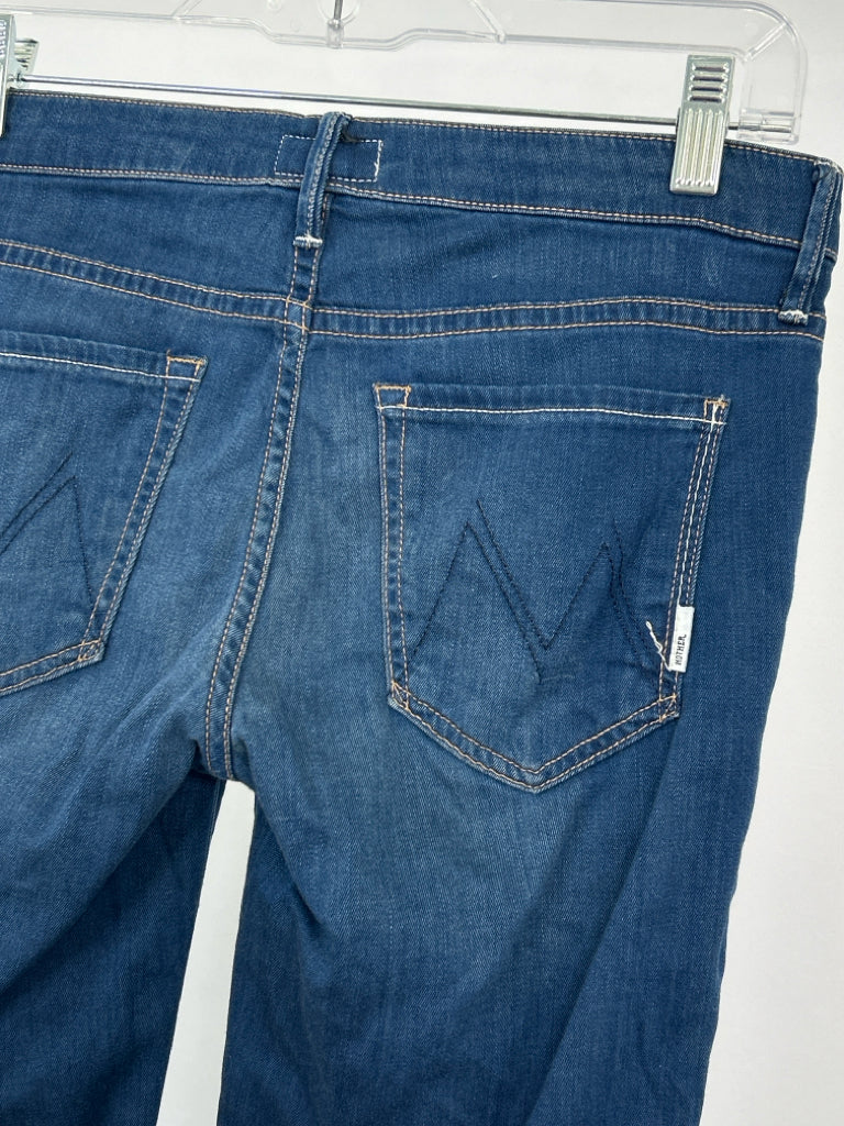 MOTHER Women Size 27/4 BLUE DENIM jeans