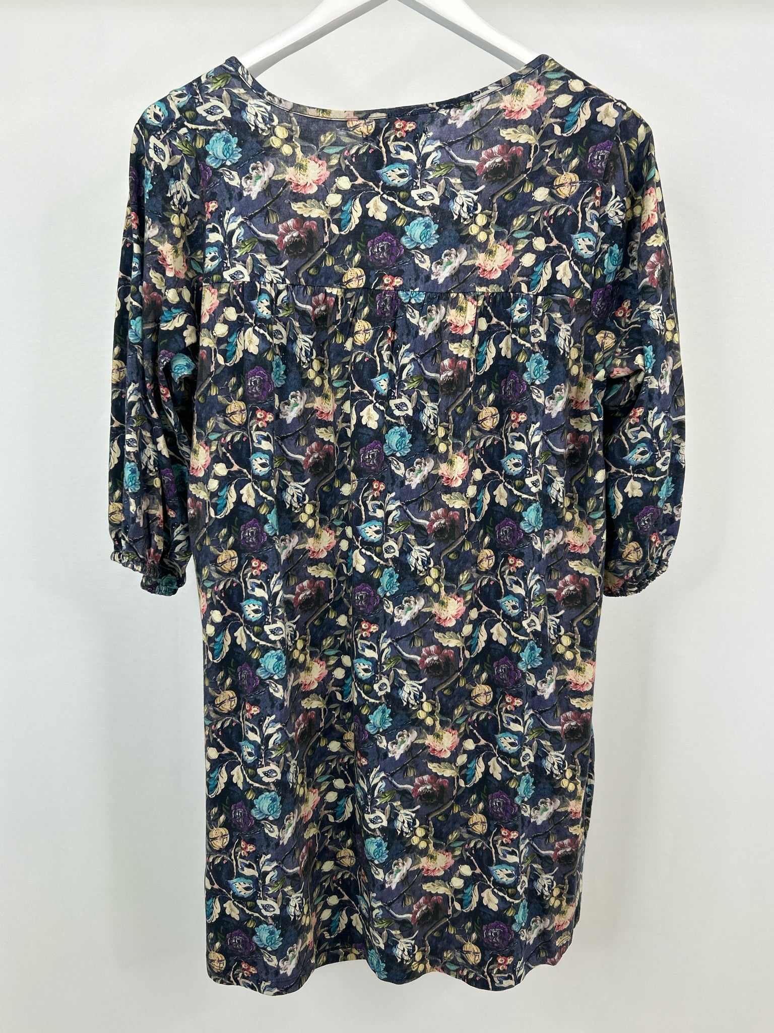 NATURAL LIFE Size M PURPLE FLORAL Women Dress