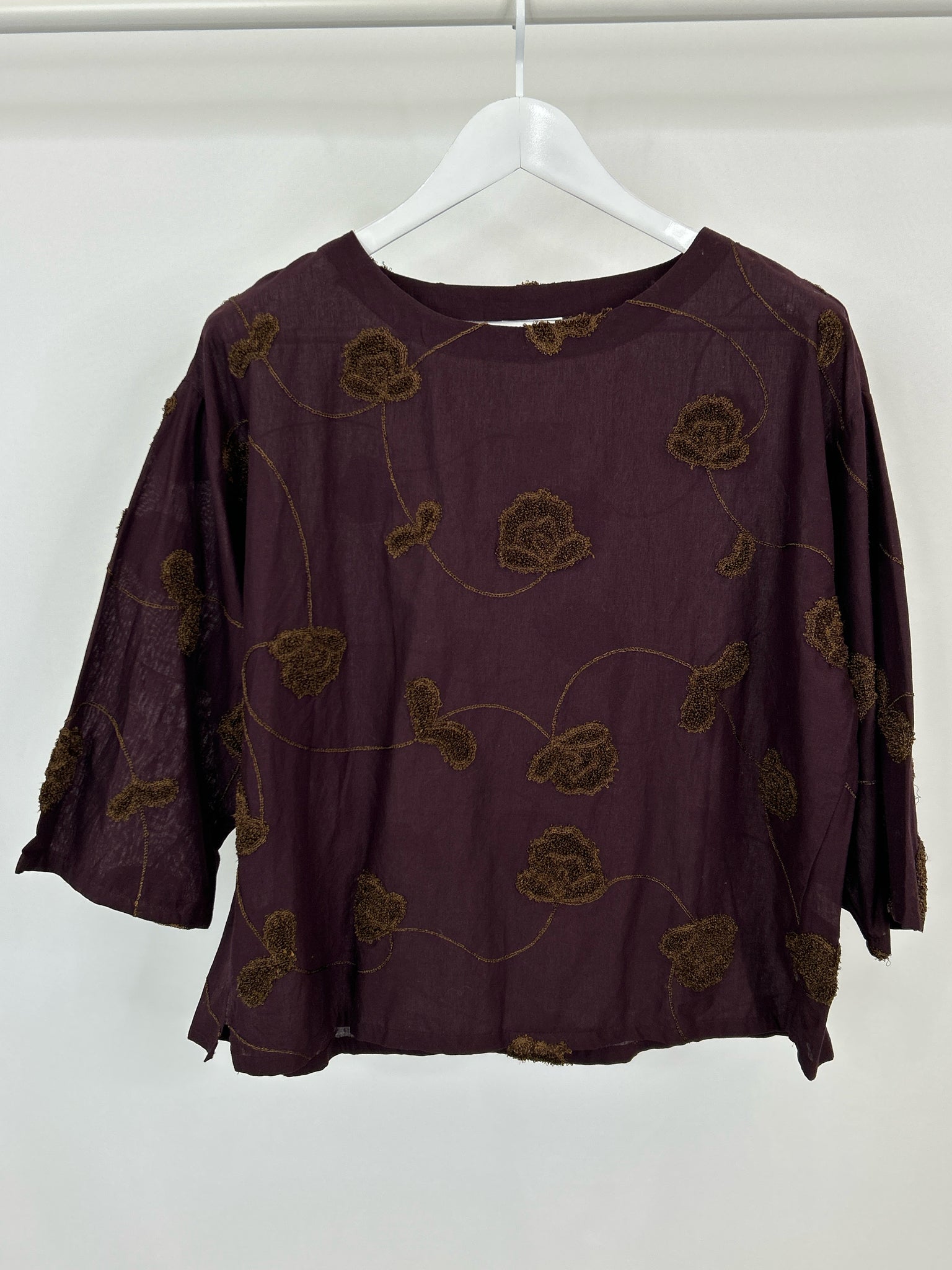PUREJILL Size XS Plum Women Top