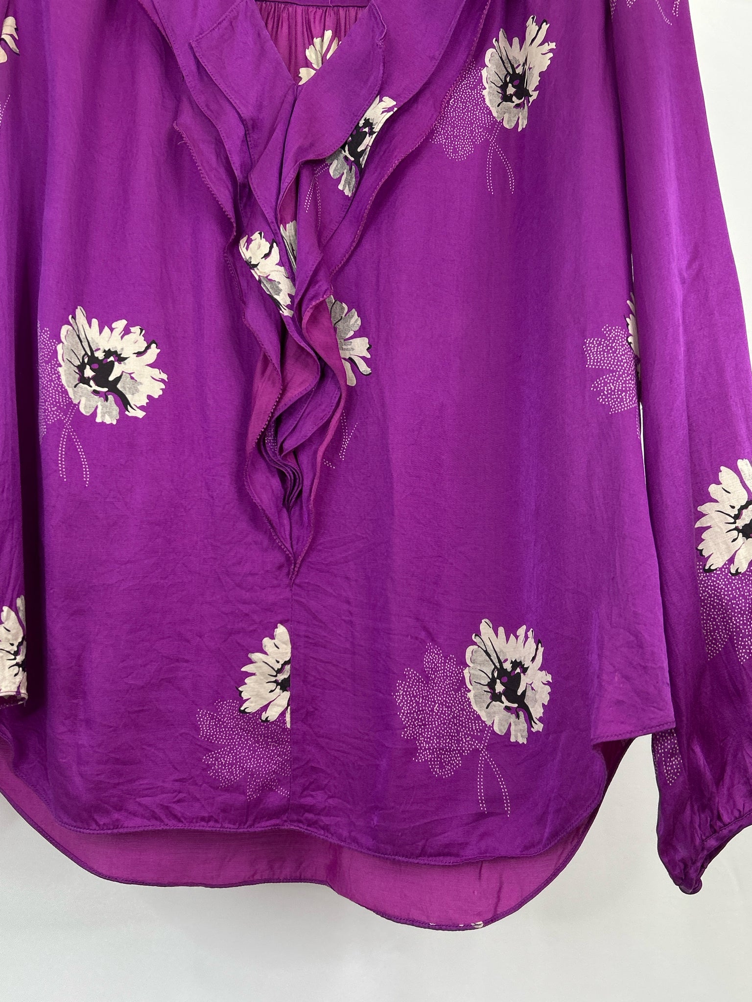 REBECCA TAYLOR Size 8 MAGENTA Women Top