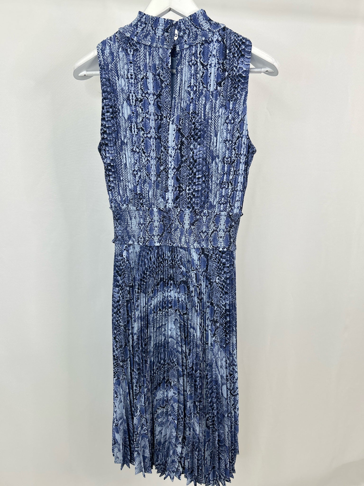 NANETTE LEPORE Size 8 Blue Print Women Dress