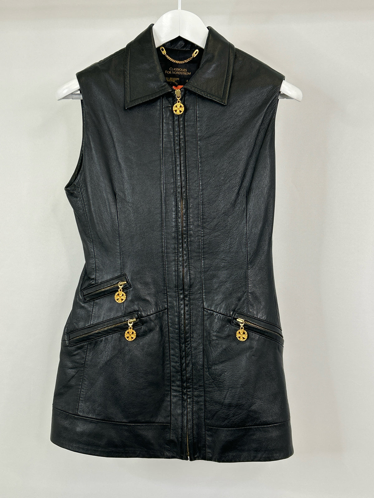 Classiques for Nordstrom Size 4 Black Women Vest