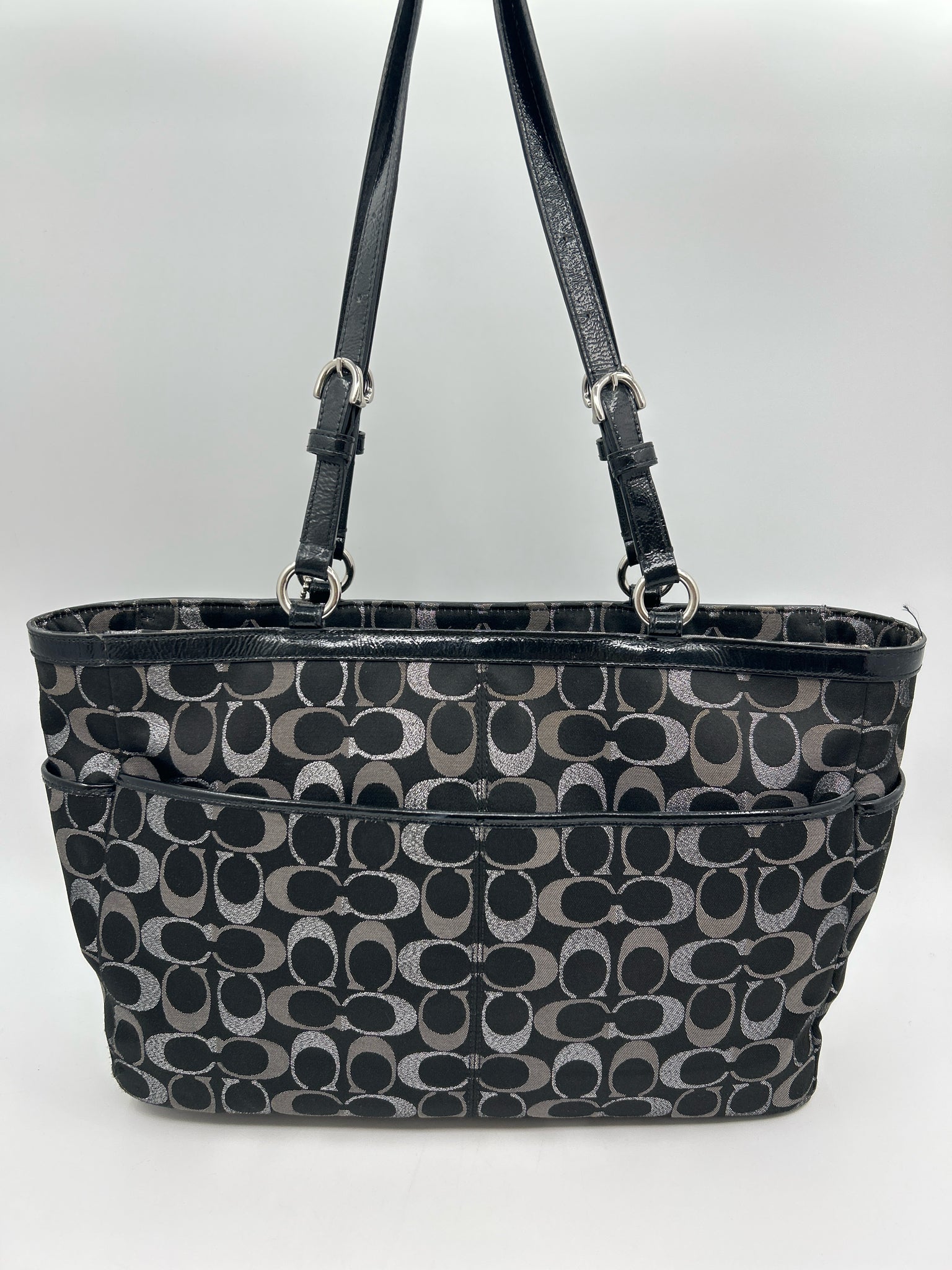 Coach Black Print Women Tote