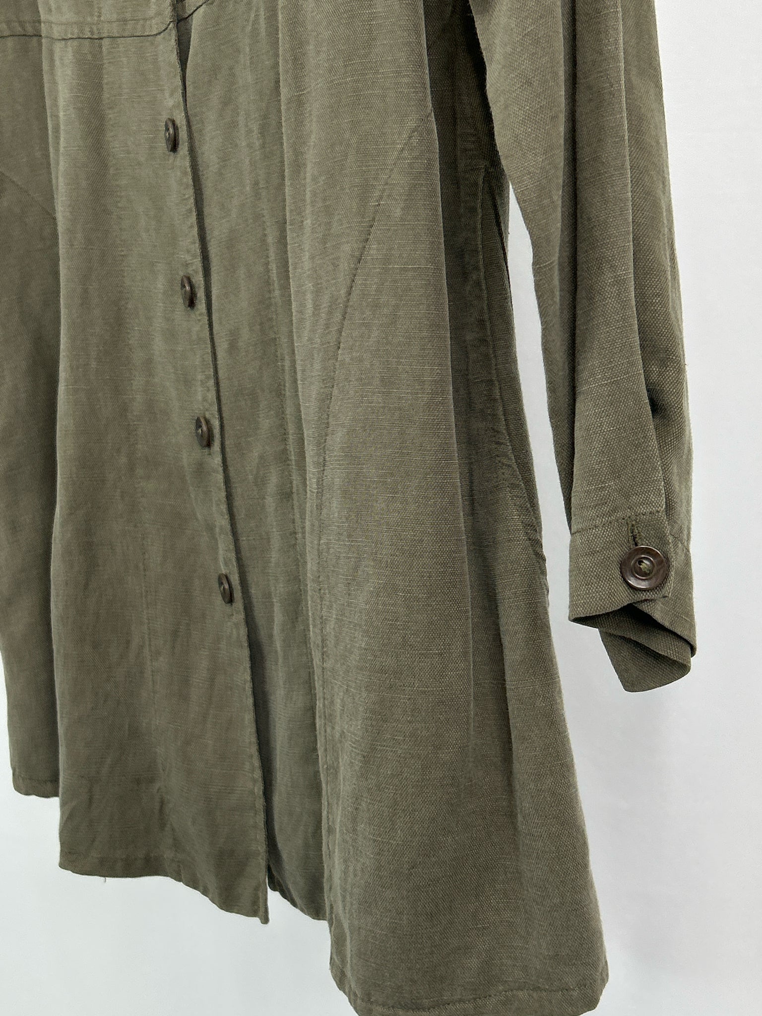 FLAX Size 4/6 ARMY GREEN Women Tunic