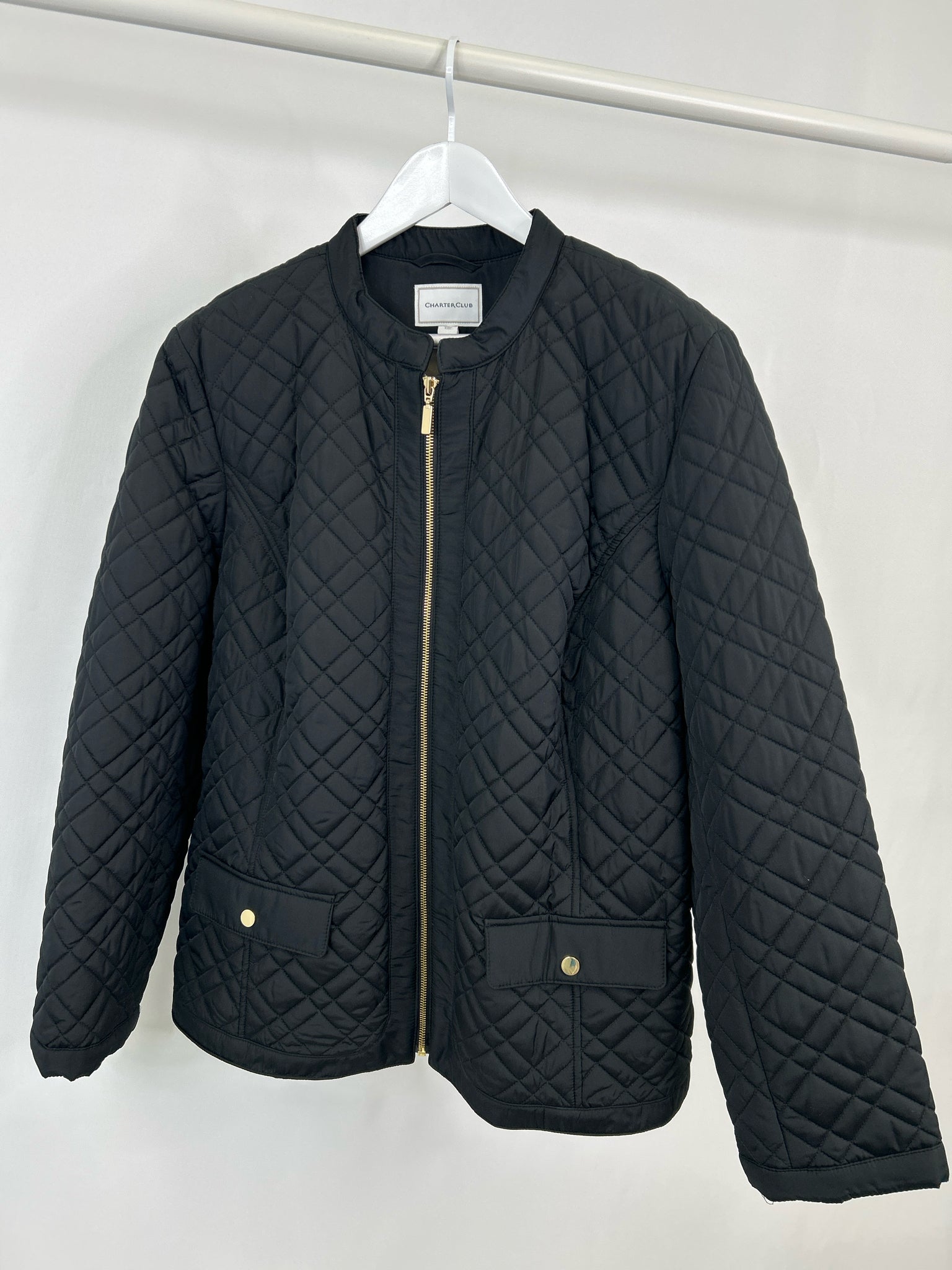 CHARTER CLUB Size XXL Black Women Jacket