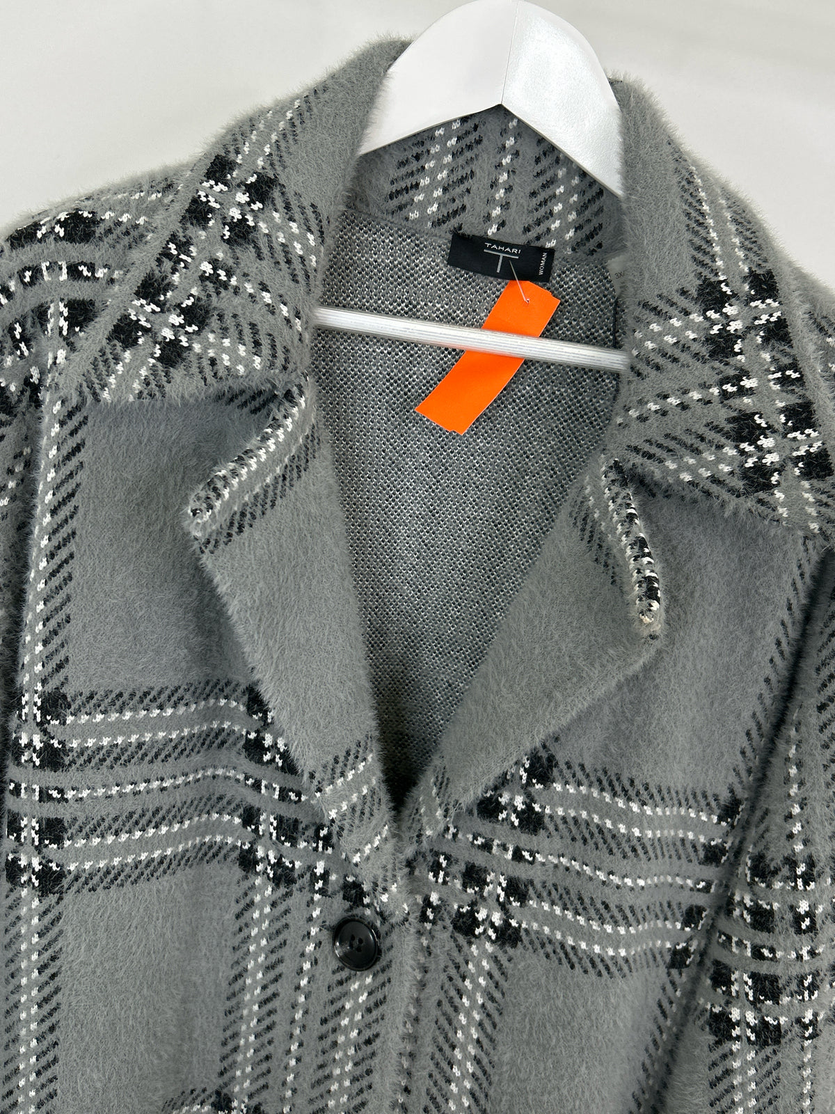 TAHARI Size 3X GREY PRINT Women Coat