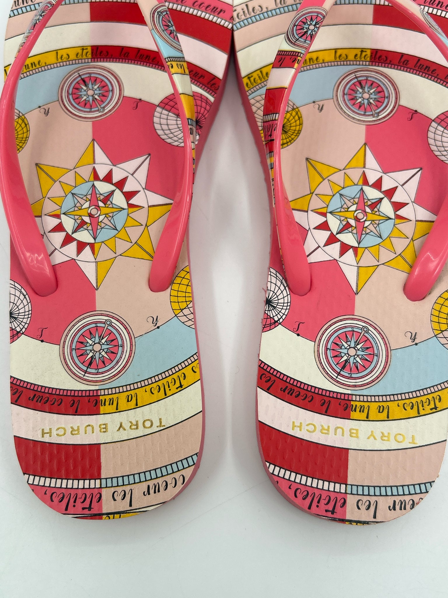 TORY BURCH Size 9.5 Coral Women Sandal