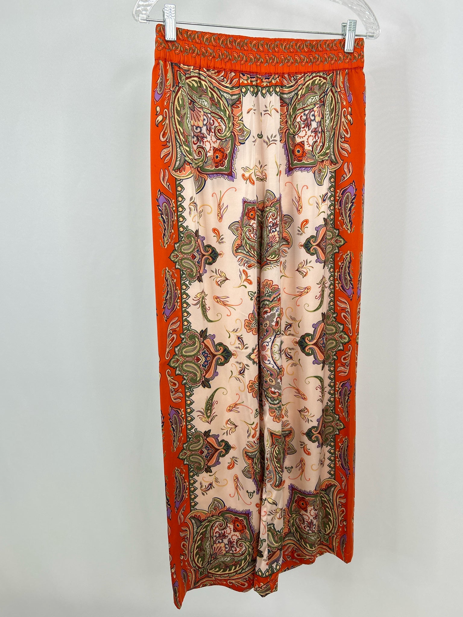 RACHEL ZOE Size S Orange Print Women 2-Piece w/pants
