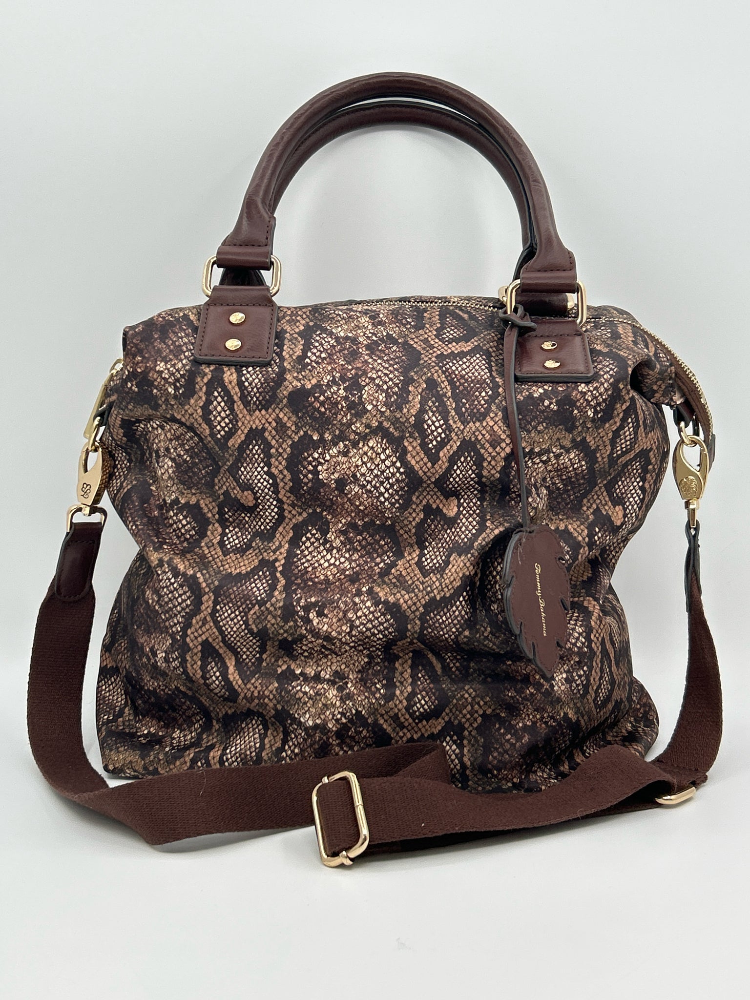 TOMMY BAHAMA Brown Print Women Tote