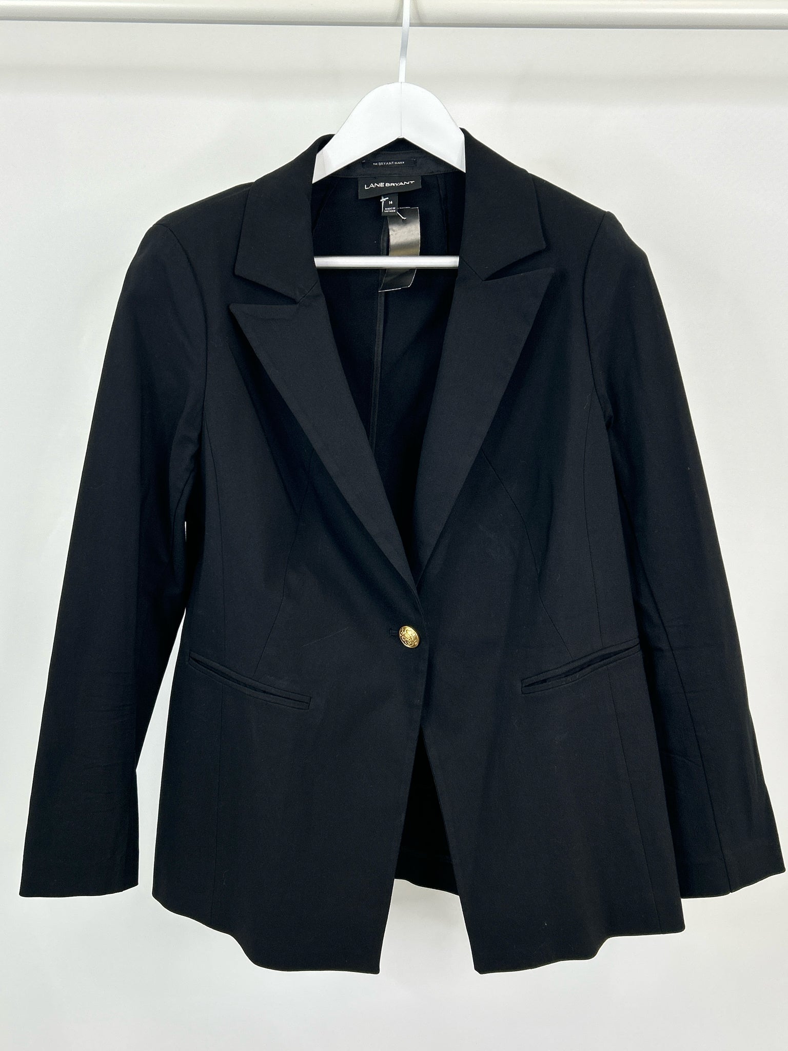 LANE BRYANT Size 14 Black Women Blazer
