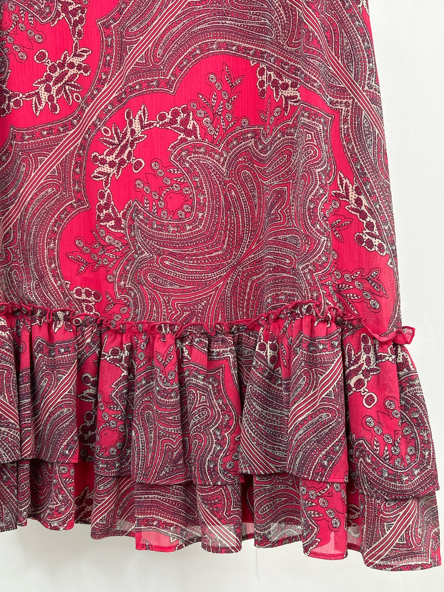 TOMMY HILFIGER Size 16 Pink and Black Women's Dress