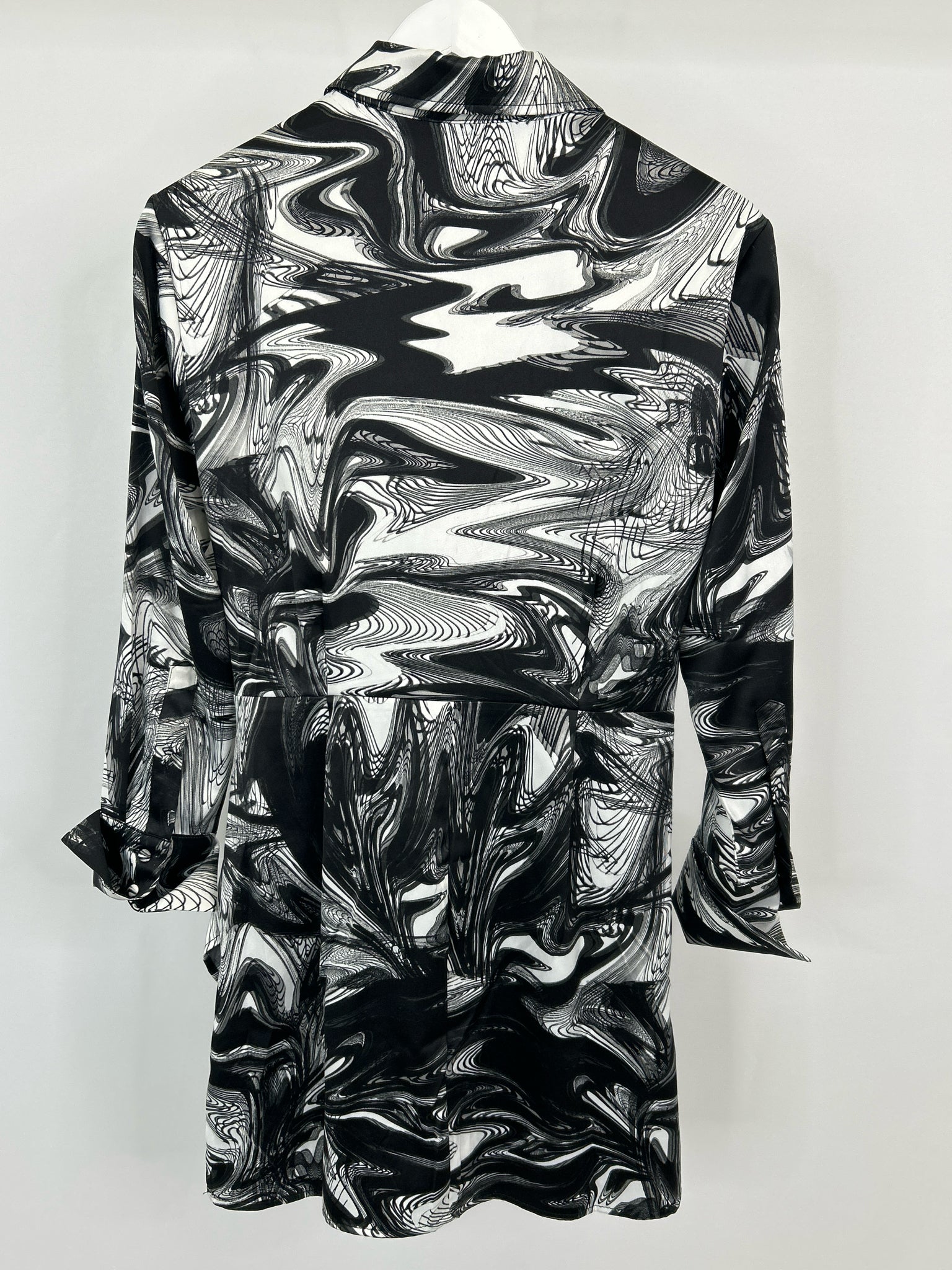 STEVE MADDEN Size 8 Black and White Women Dress