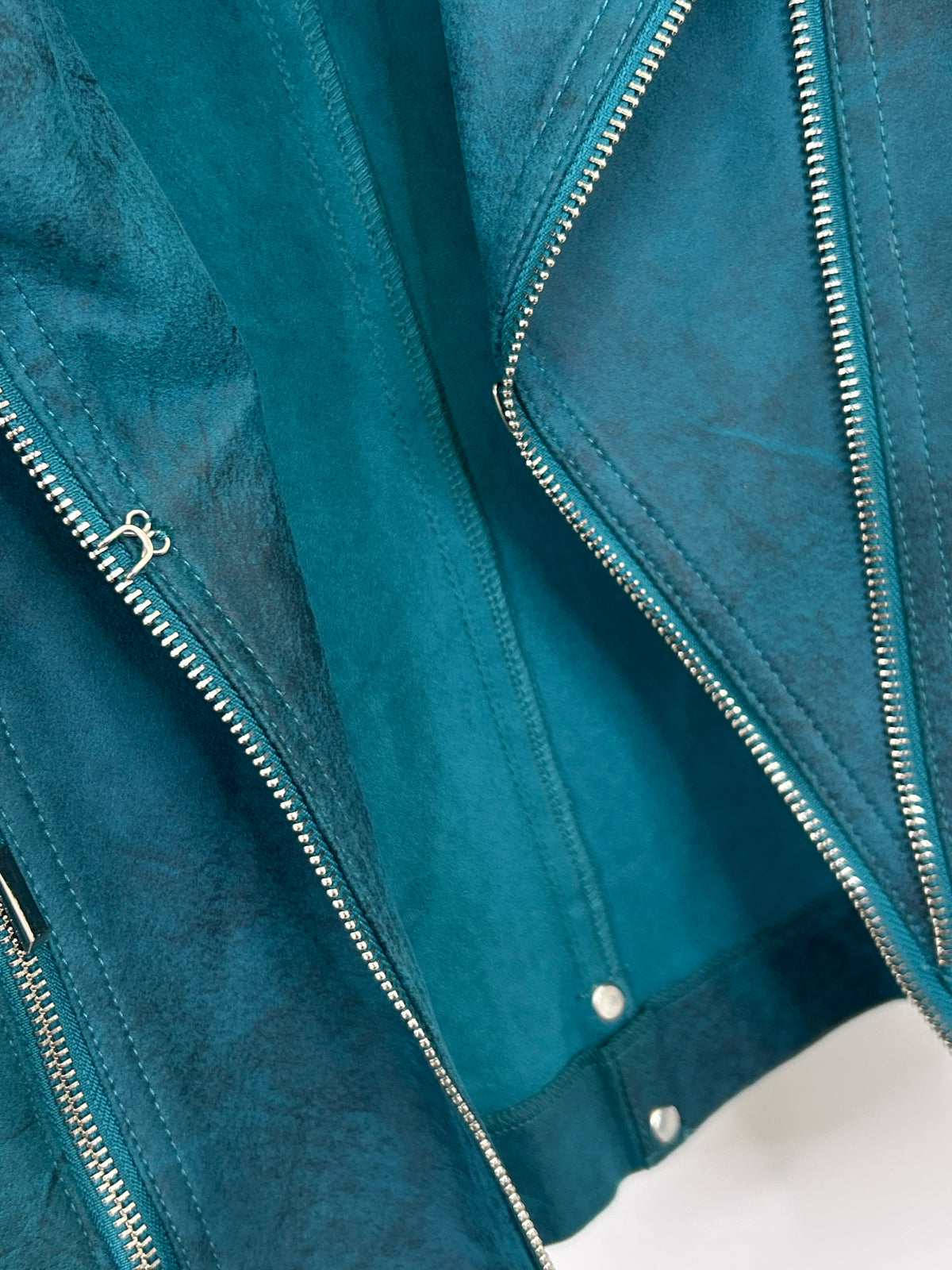 INSIGHT Size 8 TEAL AND BLACK Women Jacket