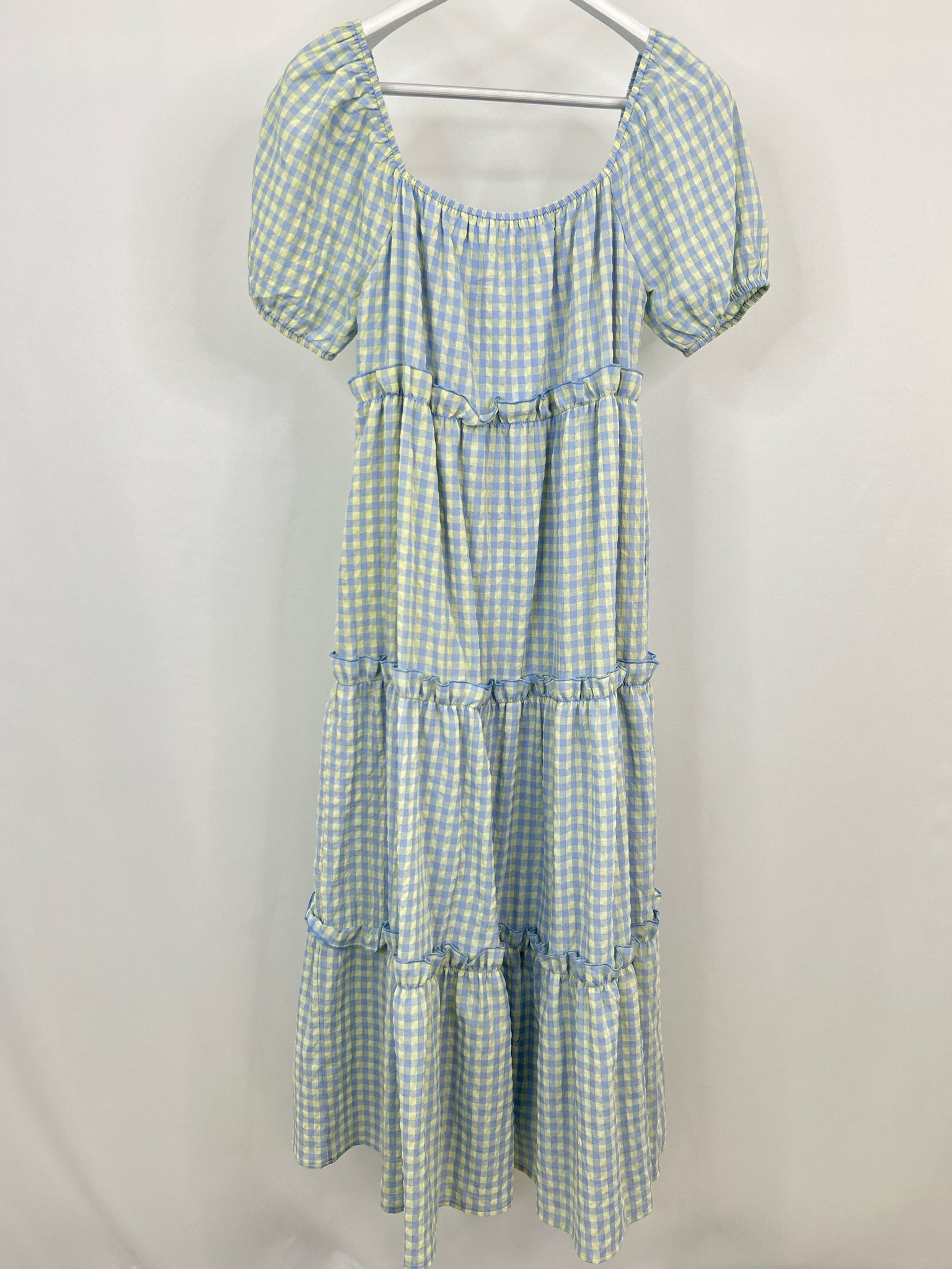 TCEC Size M blue & yellow Women Dress