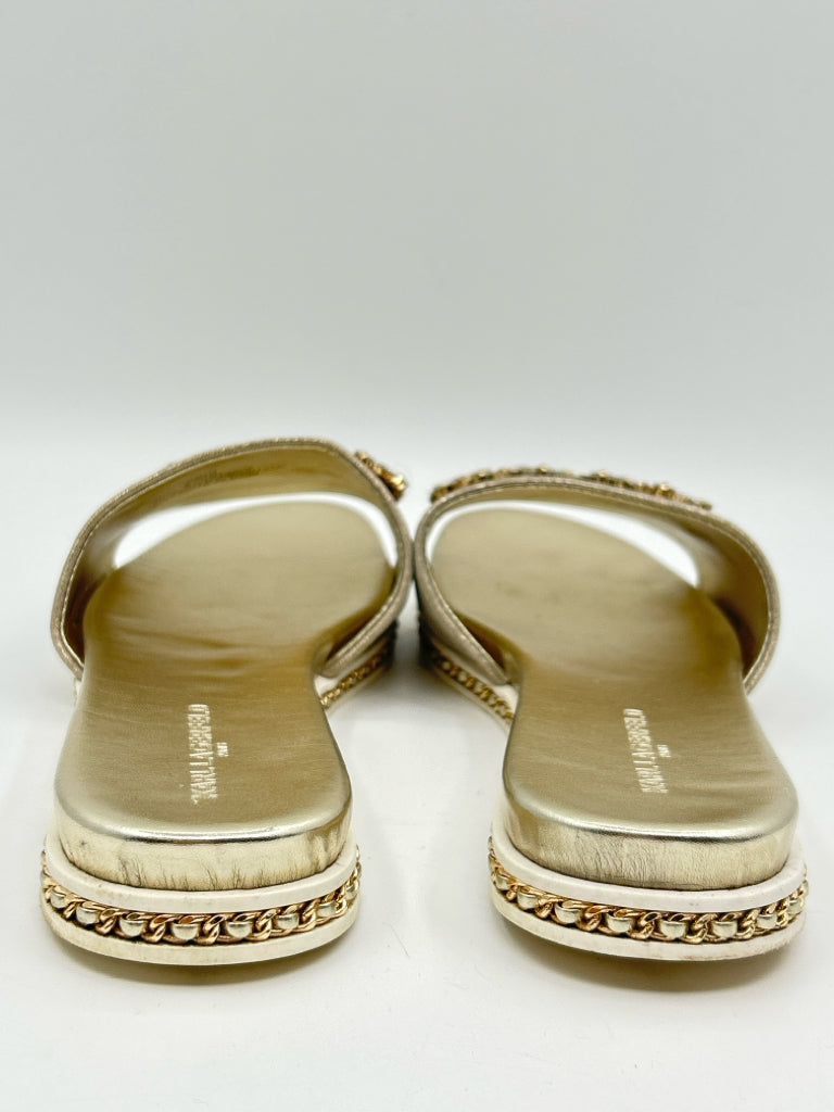 KARL LAGERFELD Size 10M Gold Sandal