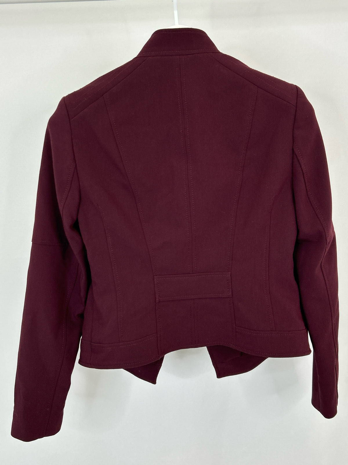 White House Black Market Size 6 Burgundy Women Blazer
