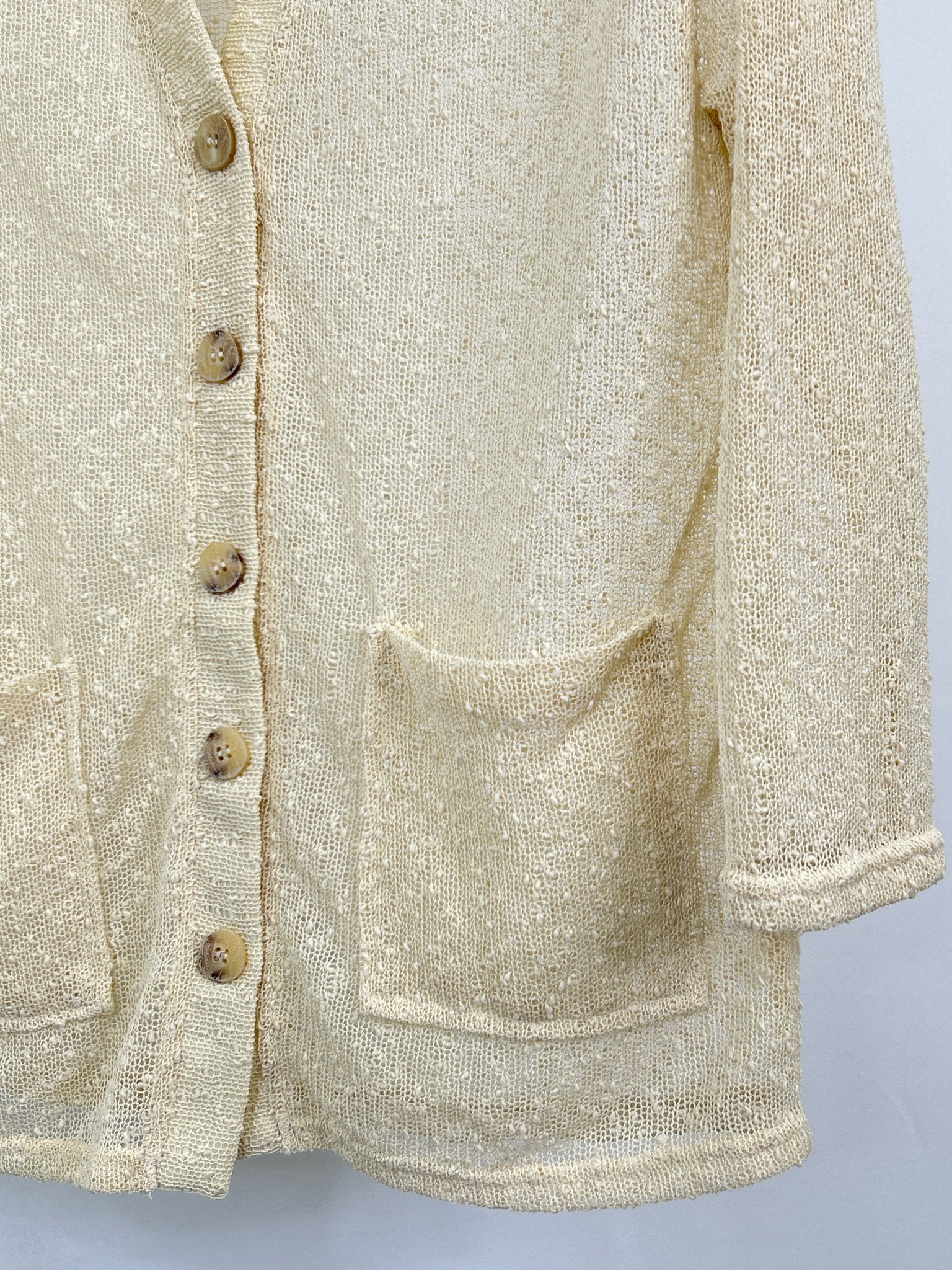 HARPER Size S Cream Women Cardigan