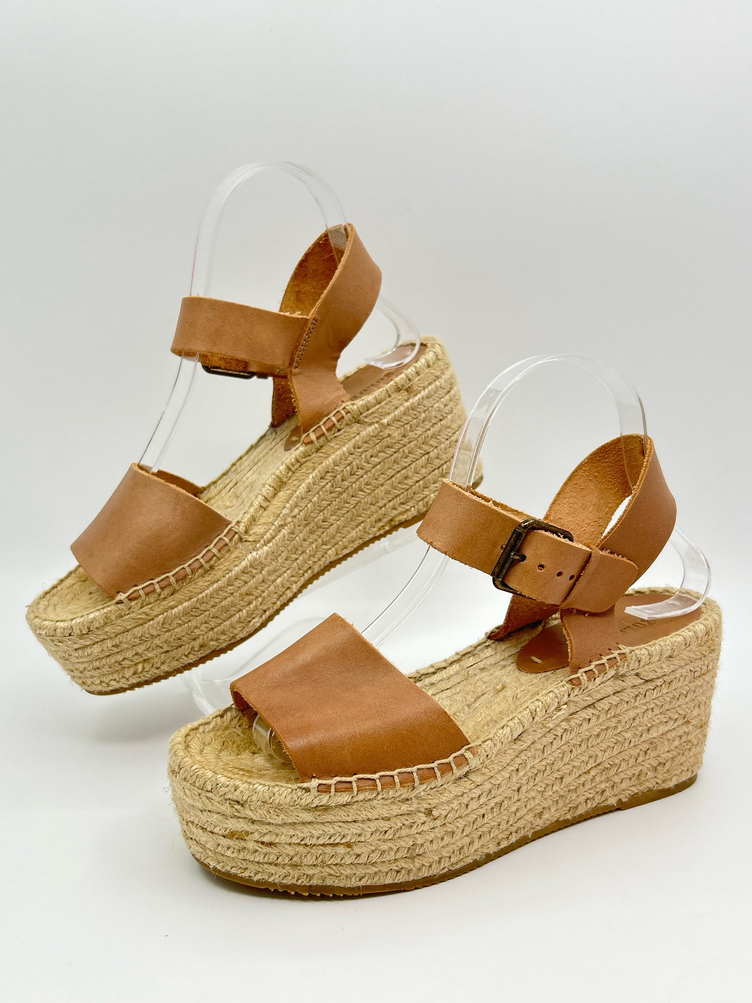 SOLUDOS Size 7 Brown Women Sandal