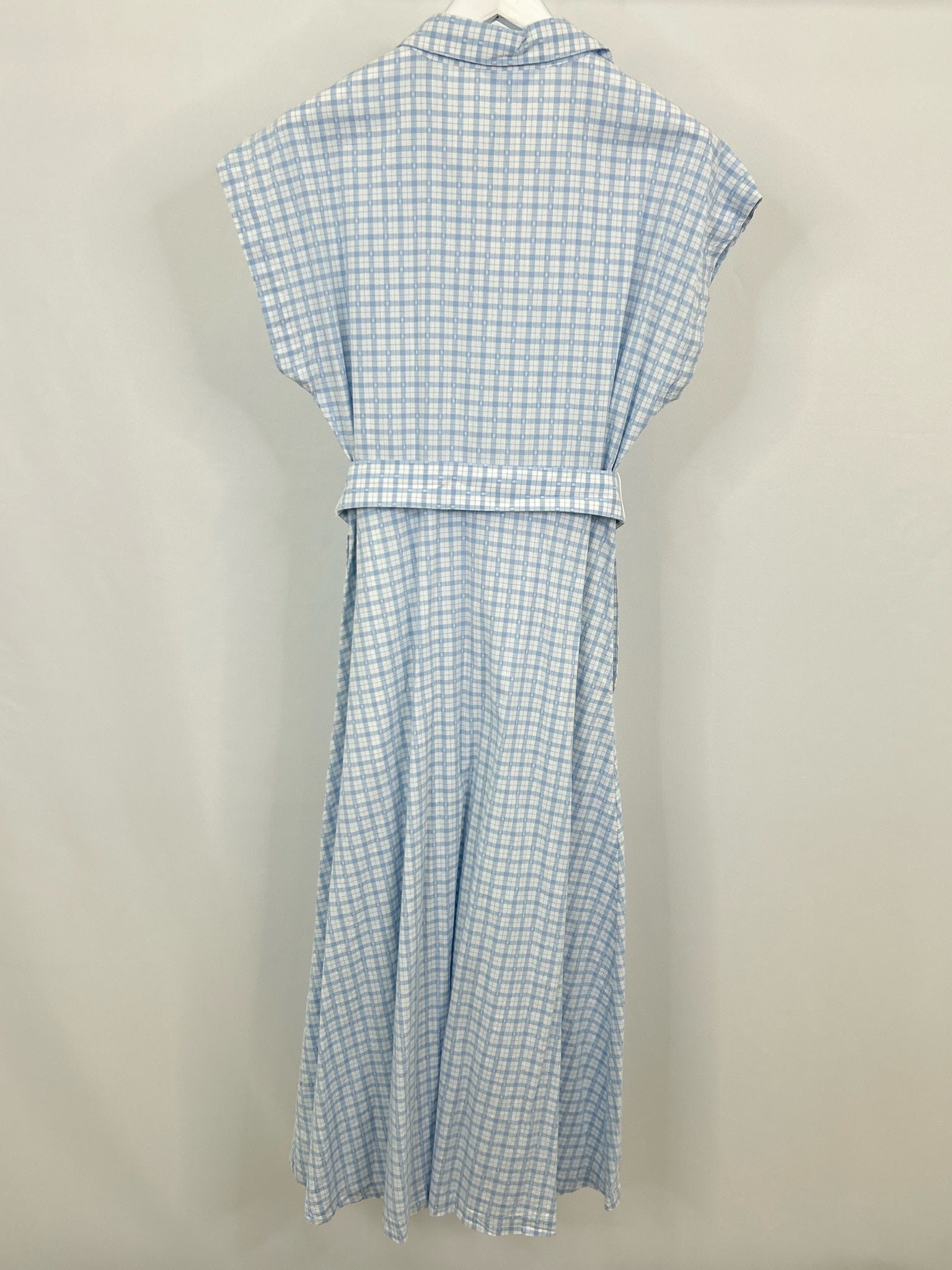 DRAPER JAMES Size L BLUE & WHITE Women Dress