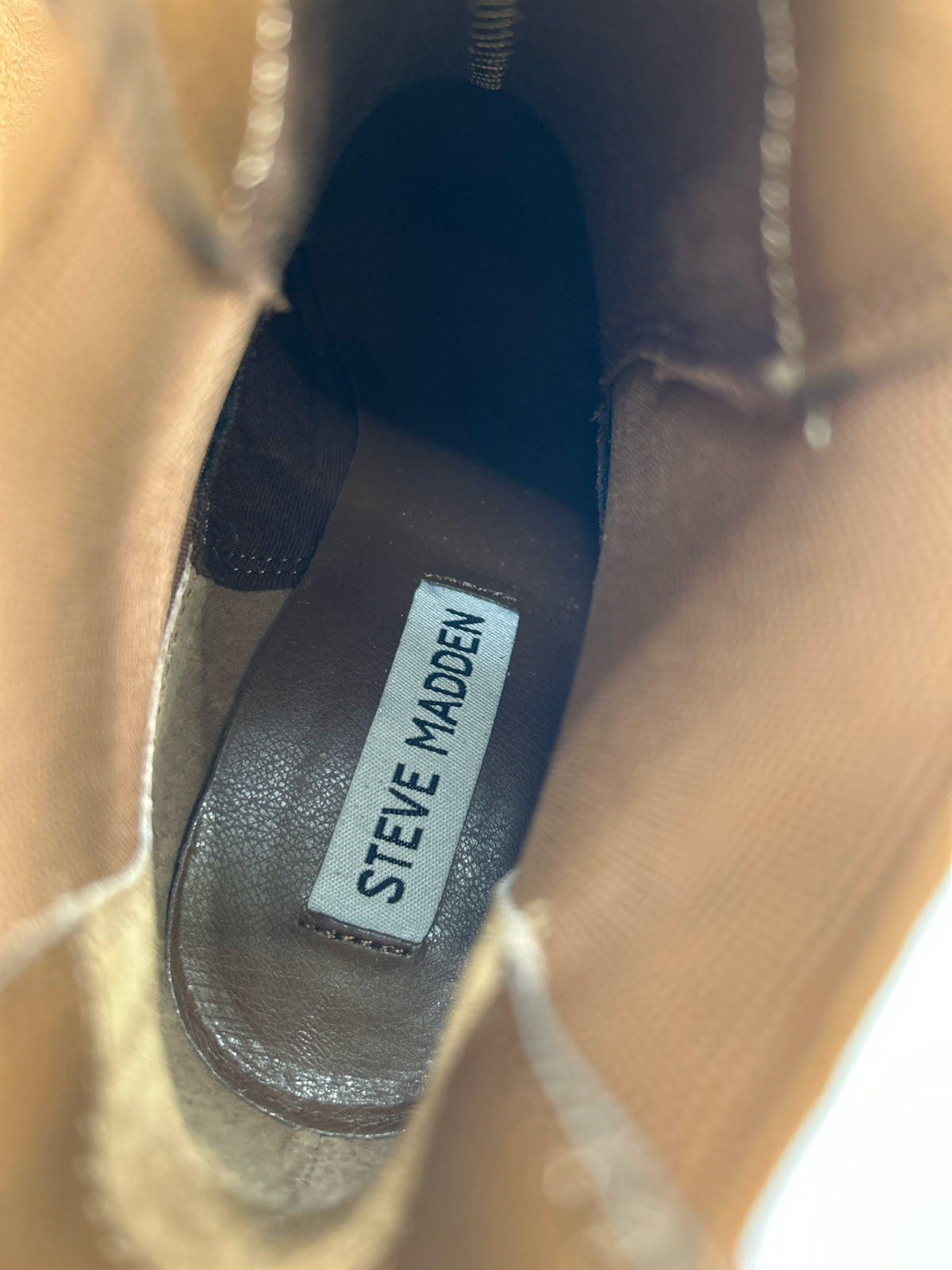 STEVE MADDEN Size 6.5M COGNAC Women Booties