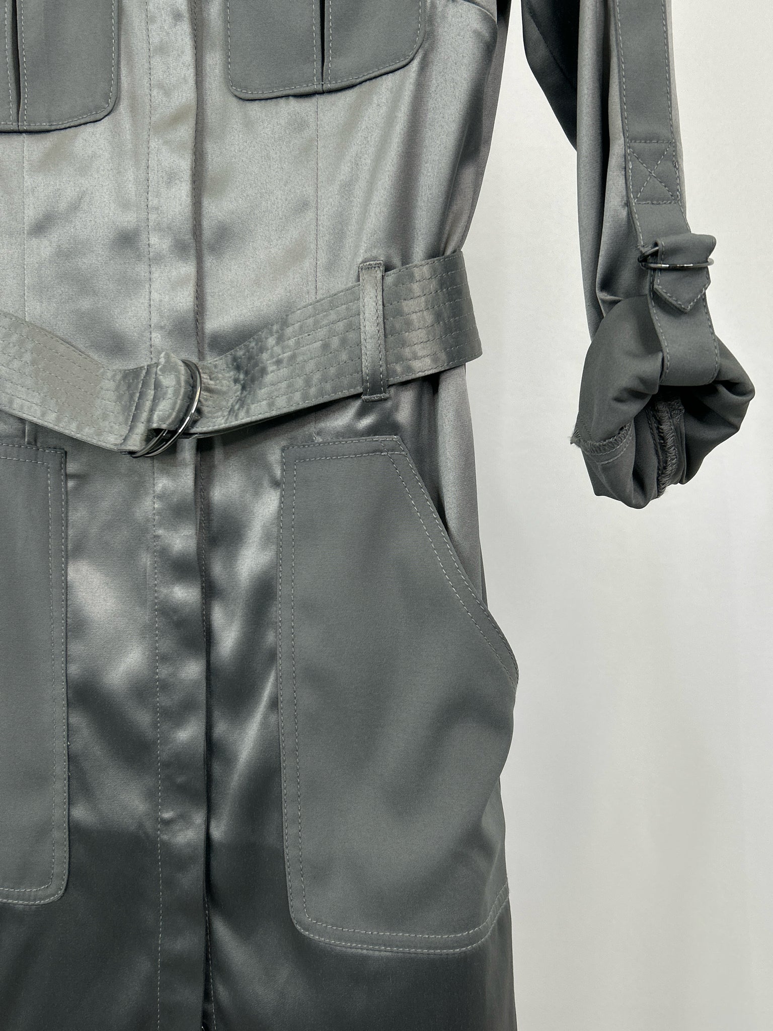 White House Black Market Size 00 Grey Women Dress