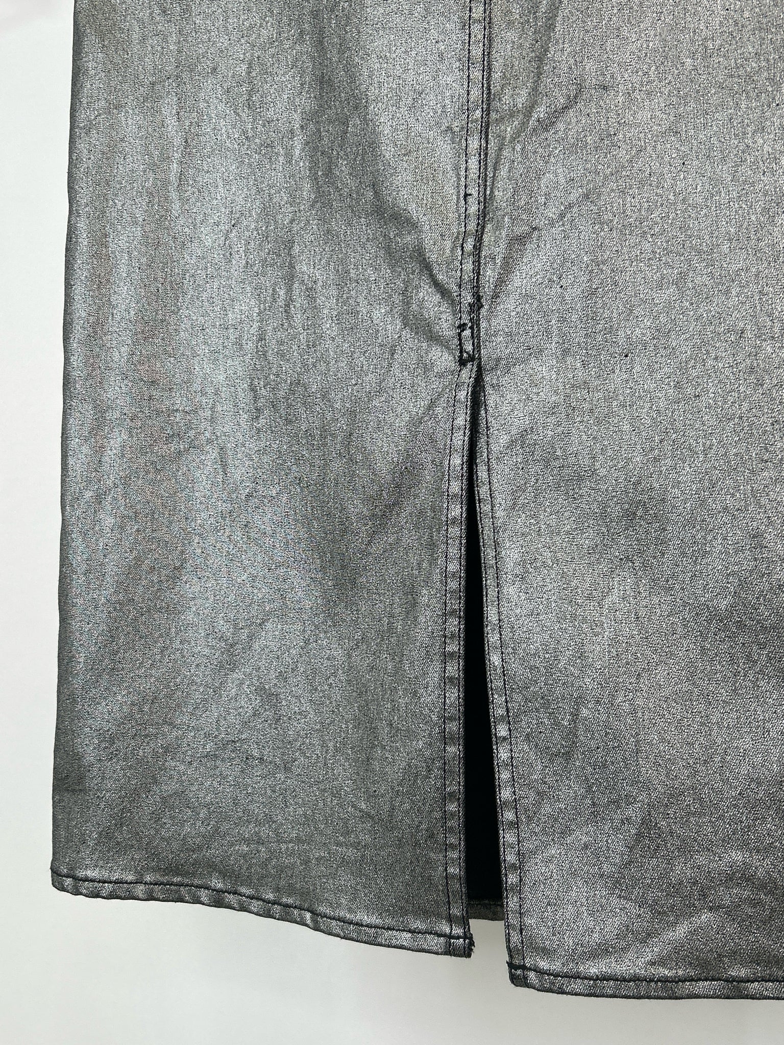 MARC NEW YORK Size 6 Silver Metallic Women Skirt