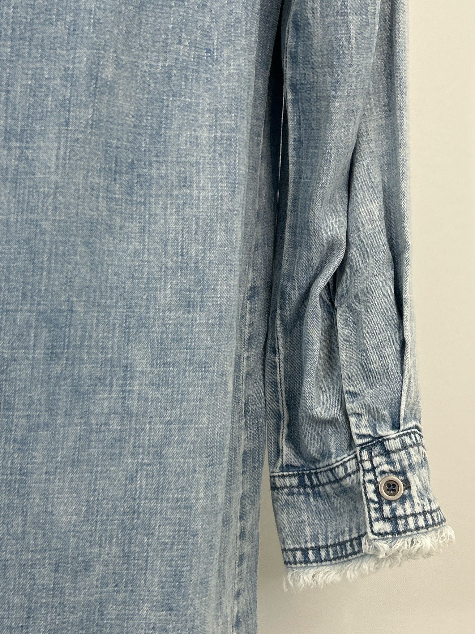 WASH LAB Size L BLUE DENIM Women Dress