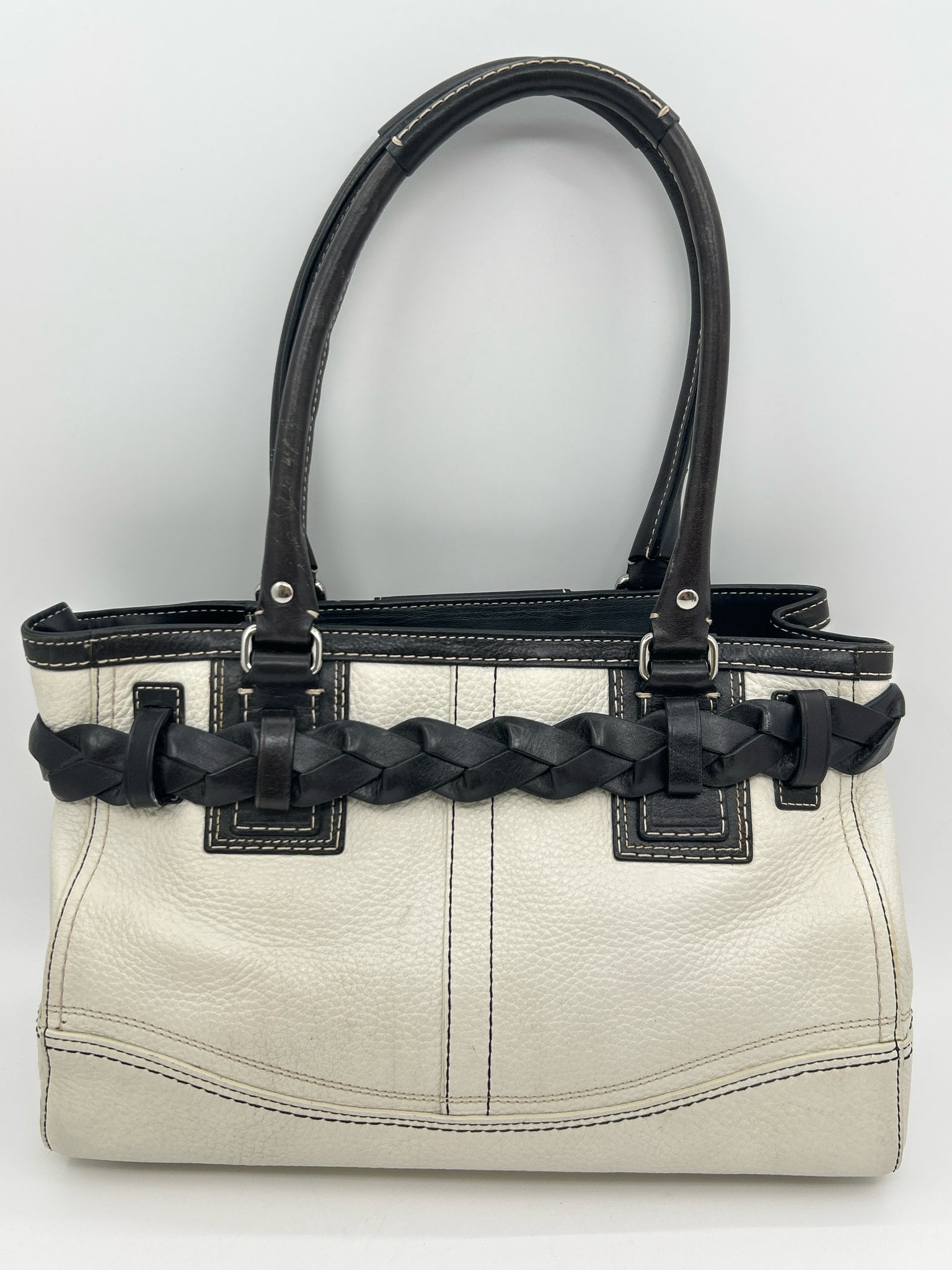 Coach Bone White Women Tote