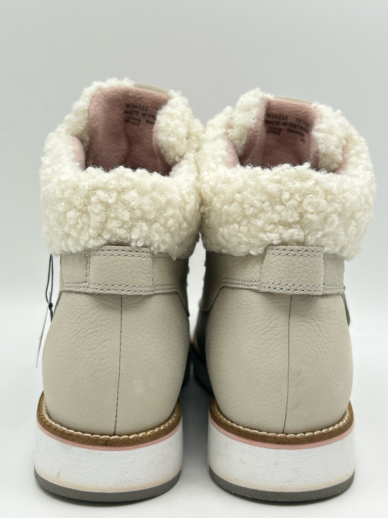 COLE HAAN Size 10.5B Grey and white Women Boots