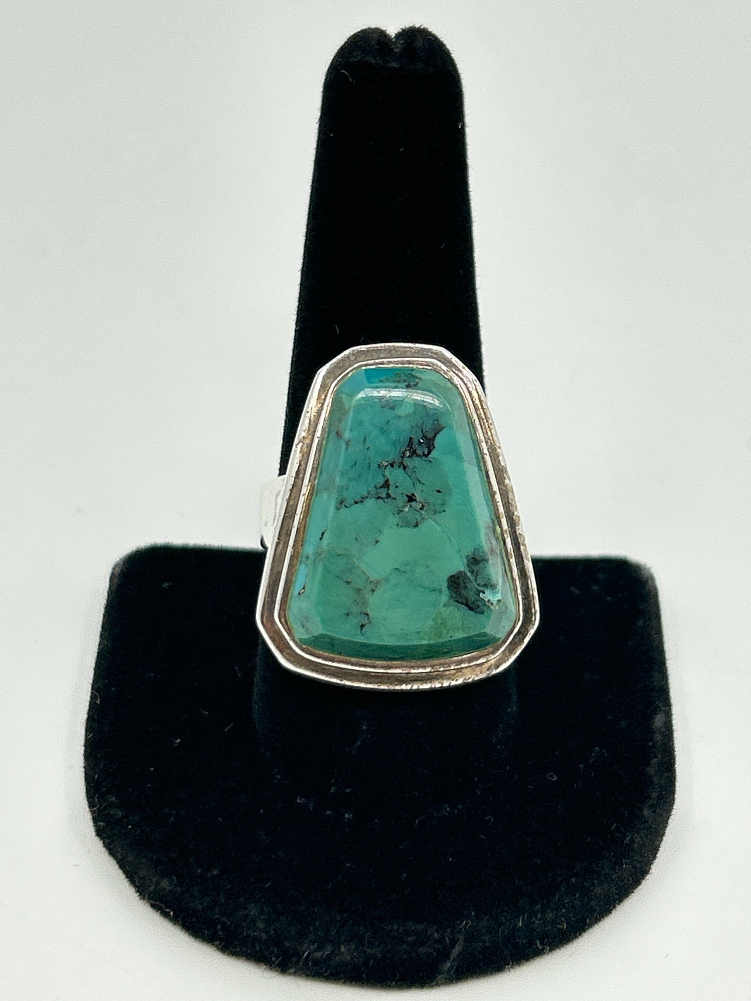 BARSE Size 9.5 Silver & Turquoise Women's Ring